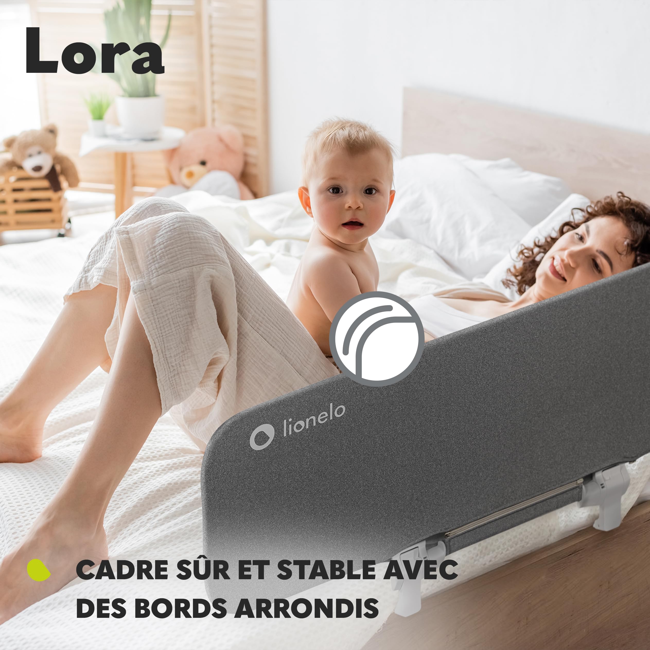 lionelo-lora-barri-re-de-lit-b-b-pliable-gris-105-cm image 3