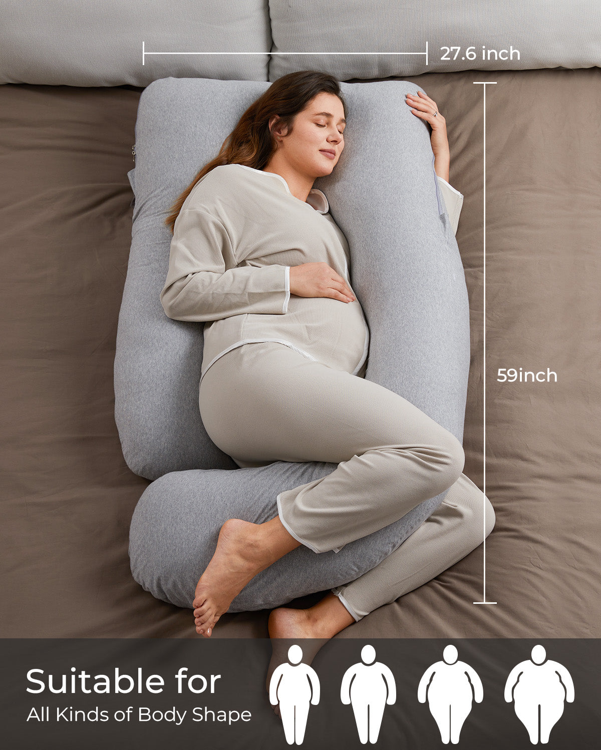 momcozy-m-series-huggable-coussin-grossesse-coton-en-u-rose image 3