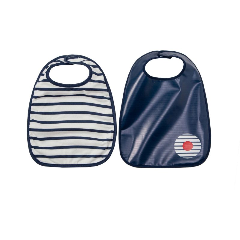 babytolove-bavoirs-b-b-blue-stripes-lot-de-2-bavoir-coton image 2