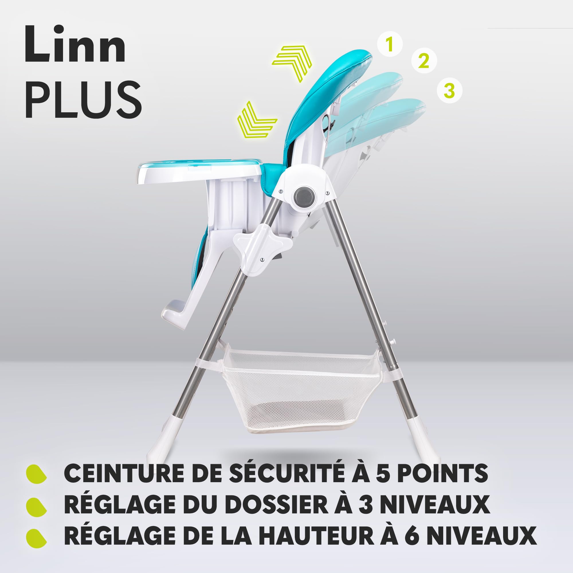 lionelo-linn-plus-chaise-haute-b-b-turquoise-6-36-mois image 3