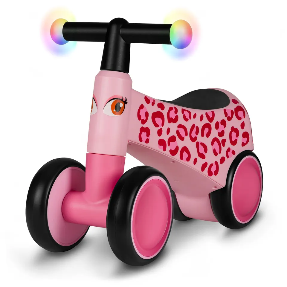 lionelo-sammy-draisienne-b-b-4-roues-rose-led image 1