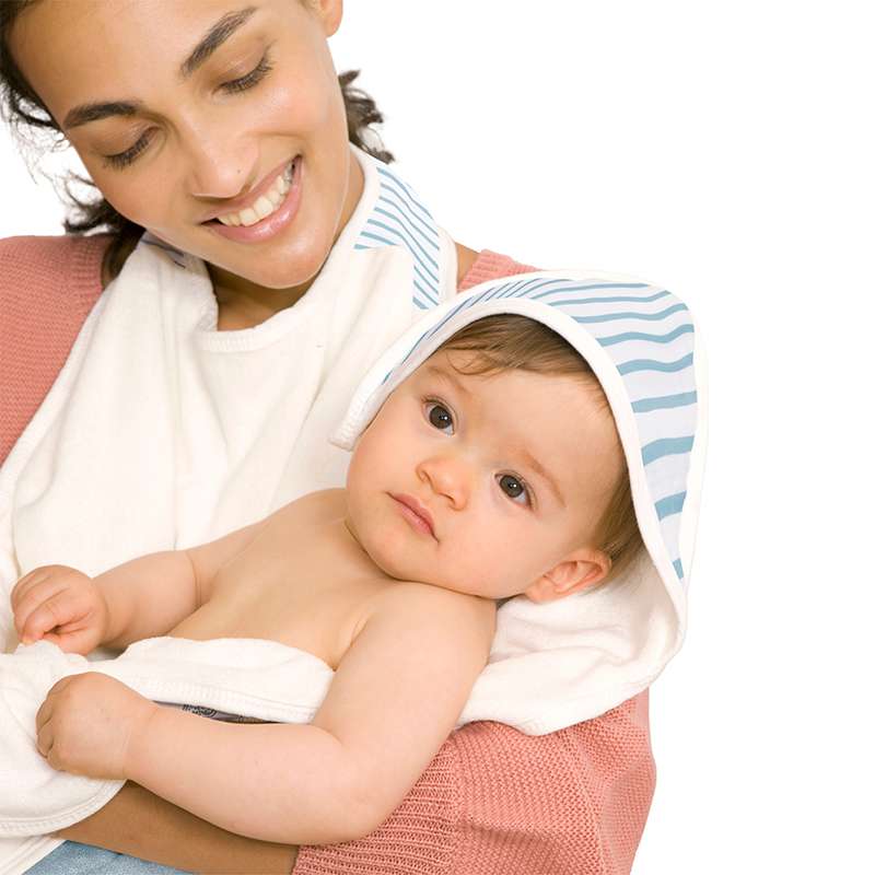 babytolove-serviettes-papillon-sortie-de-bain-blue-stripes-bambou image 2