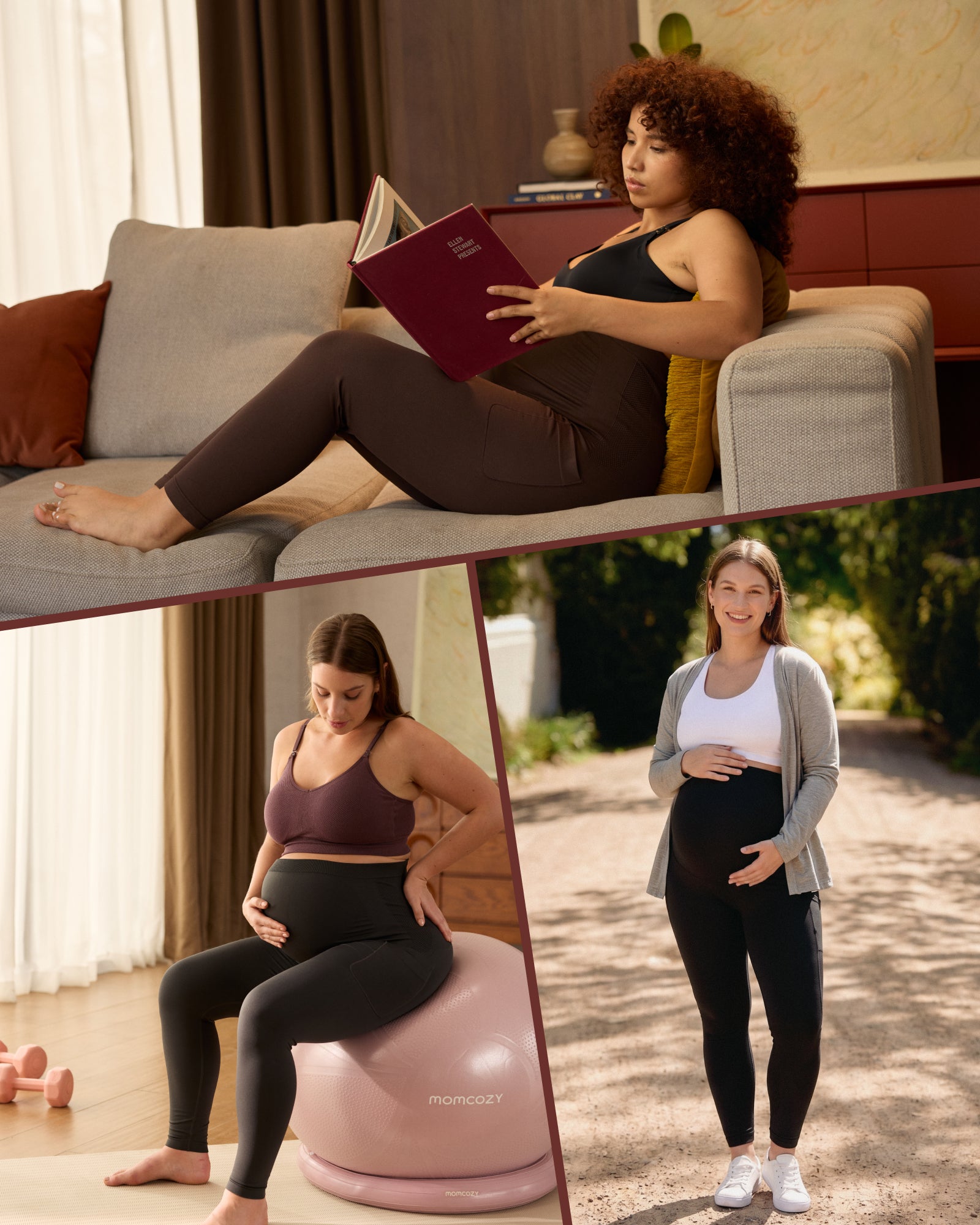 momcozy-m-series-legging-maternit-sans-couture-noir-m-souple image 2