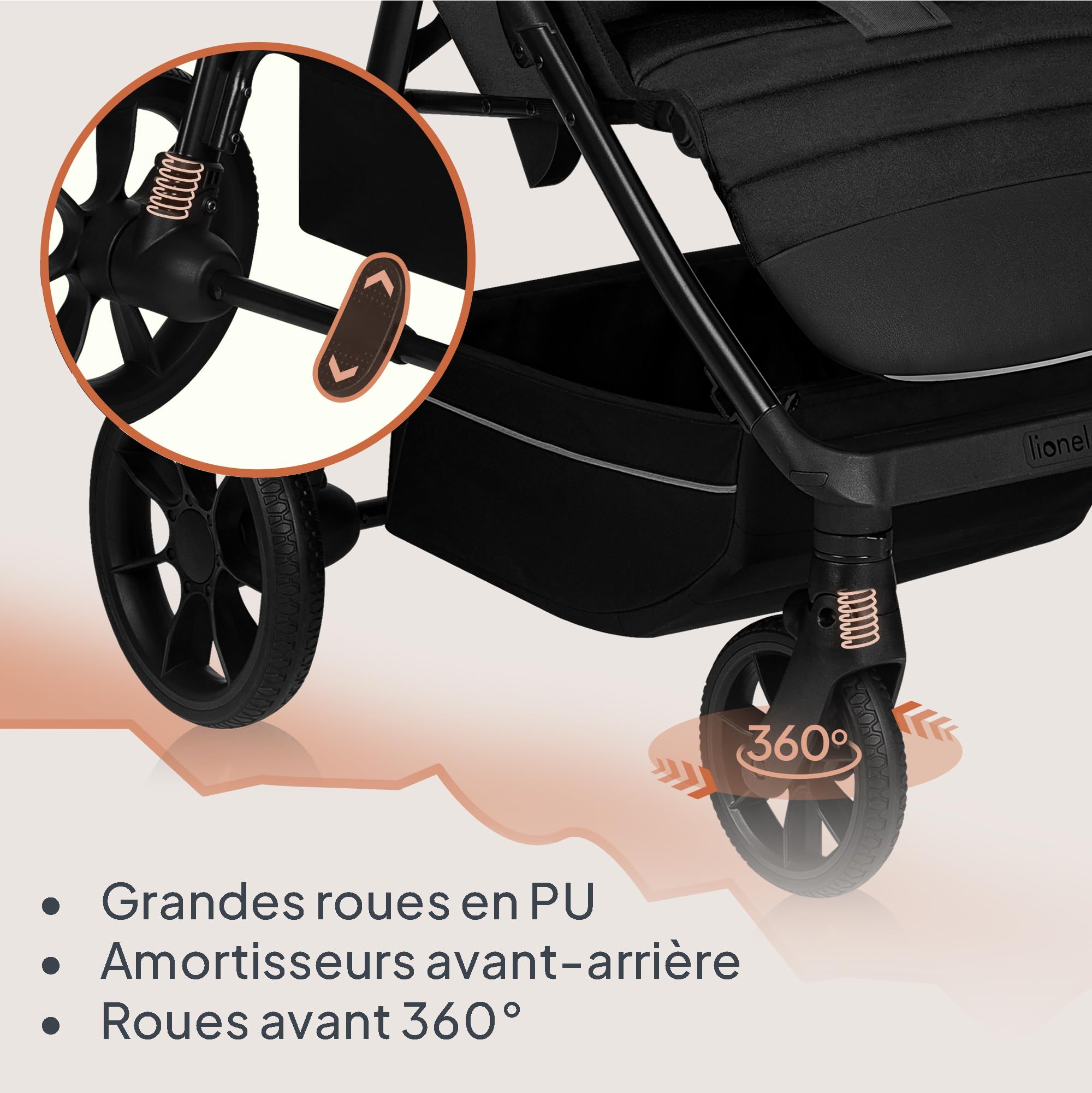 lionelo-mira-poussette-canne-verte-22-kg-upf50-xxl image 3