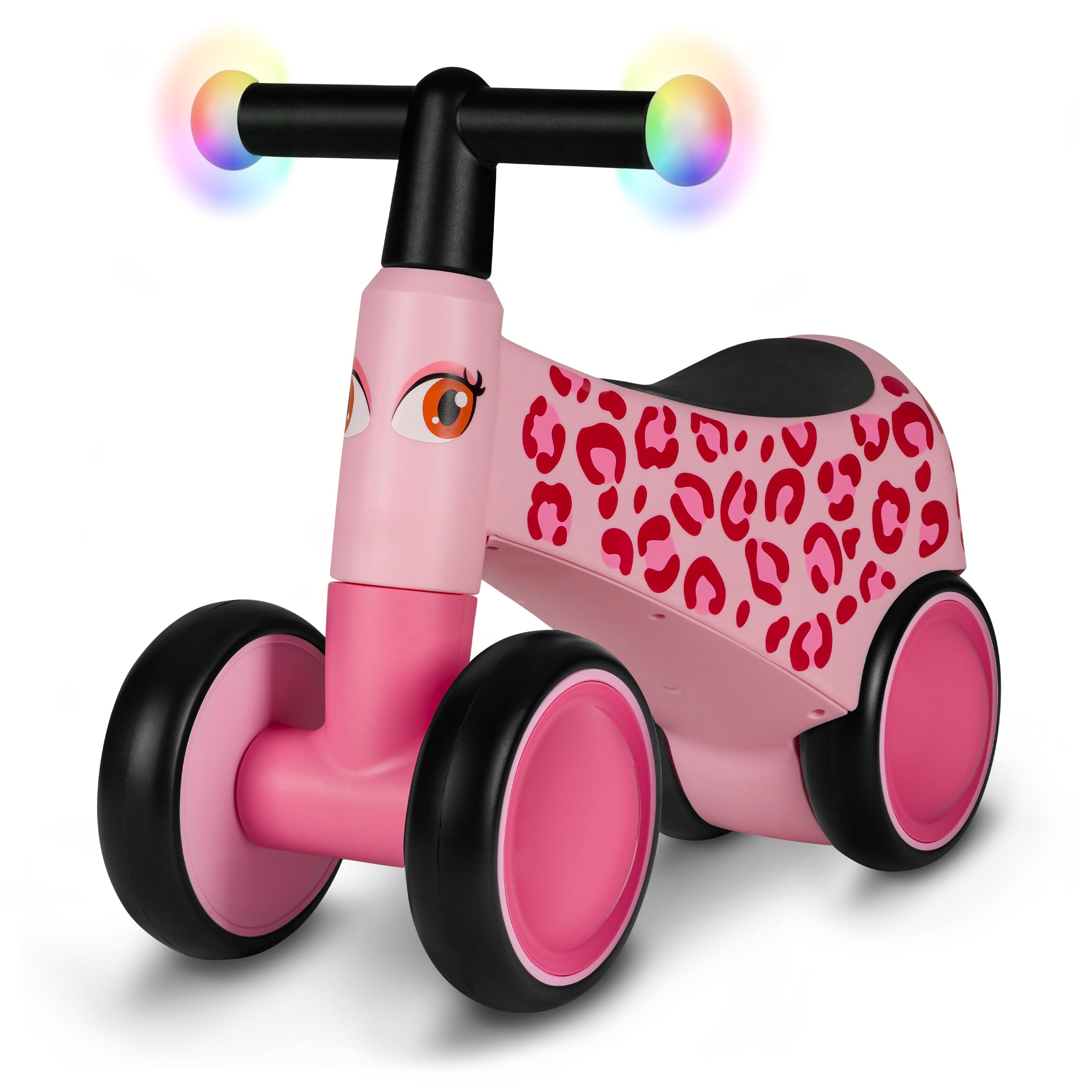 lionelo-sammy-draisienne-b-b-4-roues-rose-led image 1