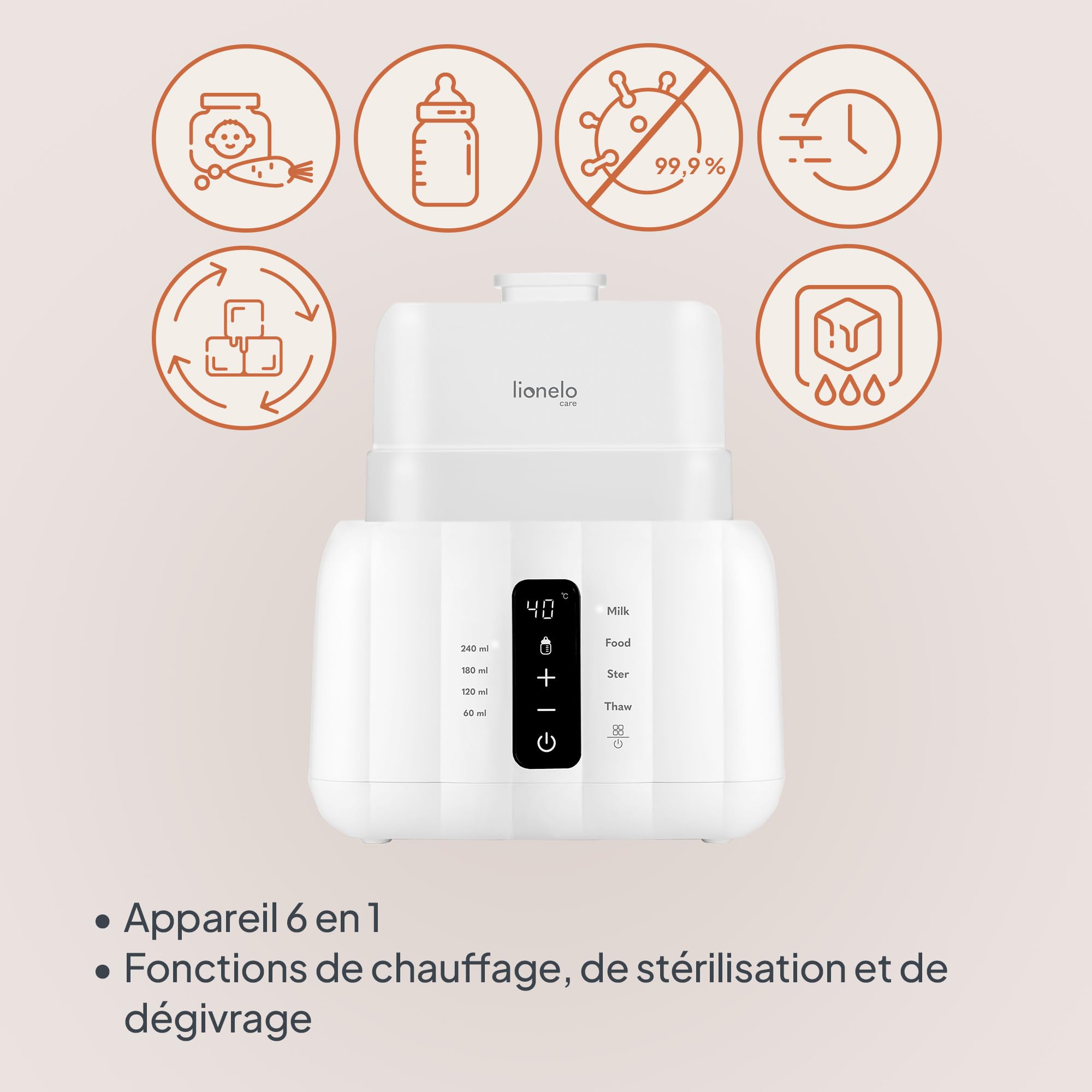 lionelo-thermup-duo-chauffe-biberon-6-en-1-blanc-double image 4