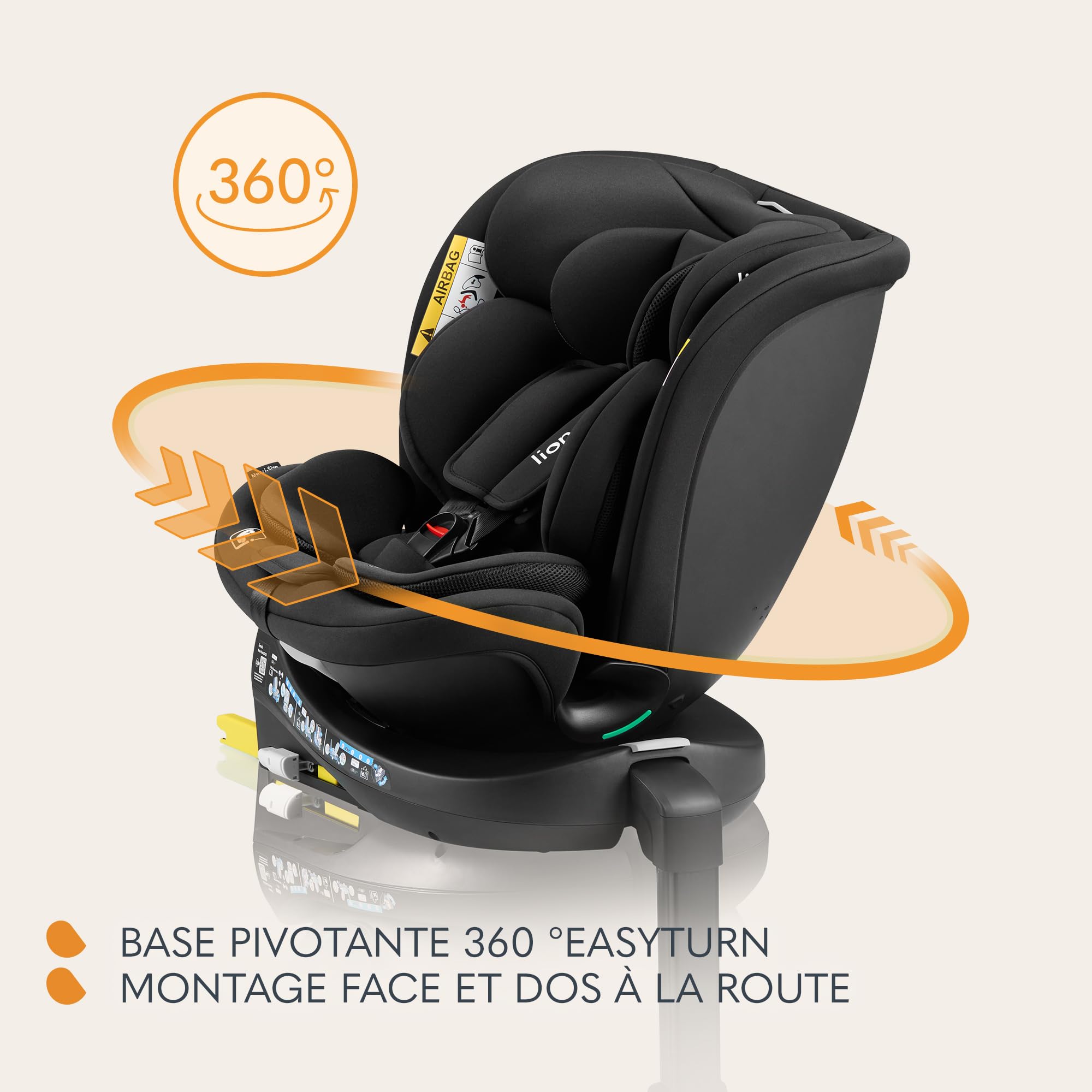 lionelo-navy-i-size-si-ge-auto-pivotant-onyx-360 image 6
