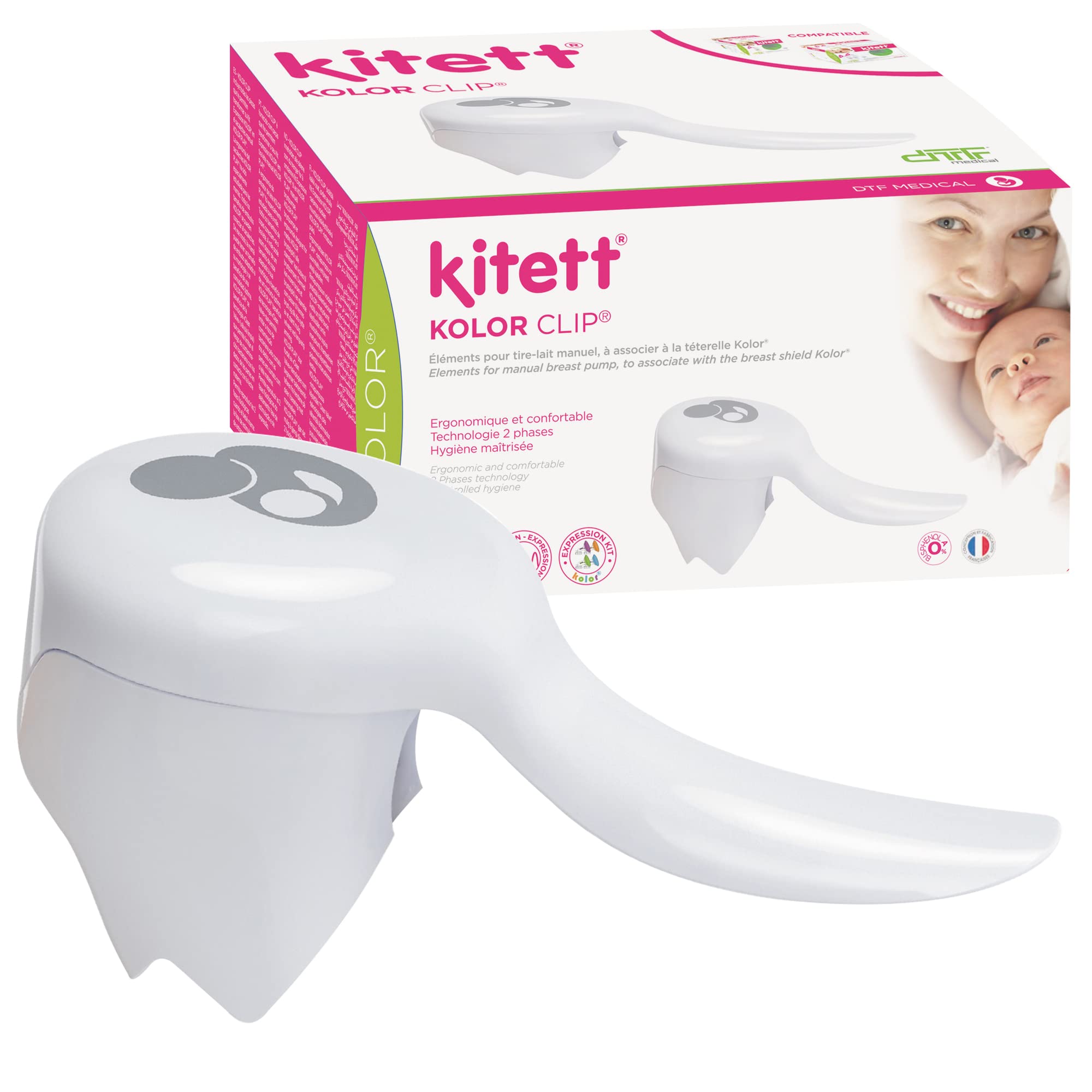 kitett-kolor-clip-poign-e-tire-lait-manuel-ergonomique image 1