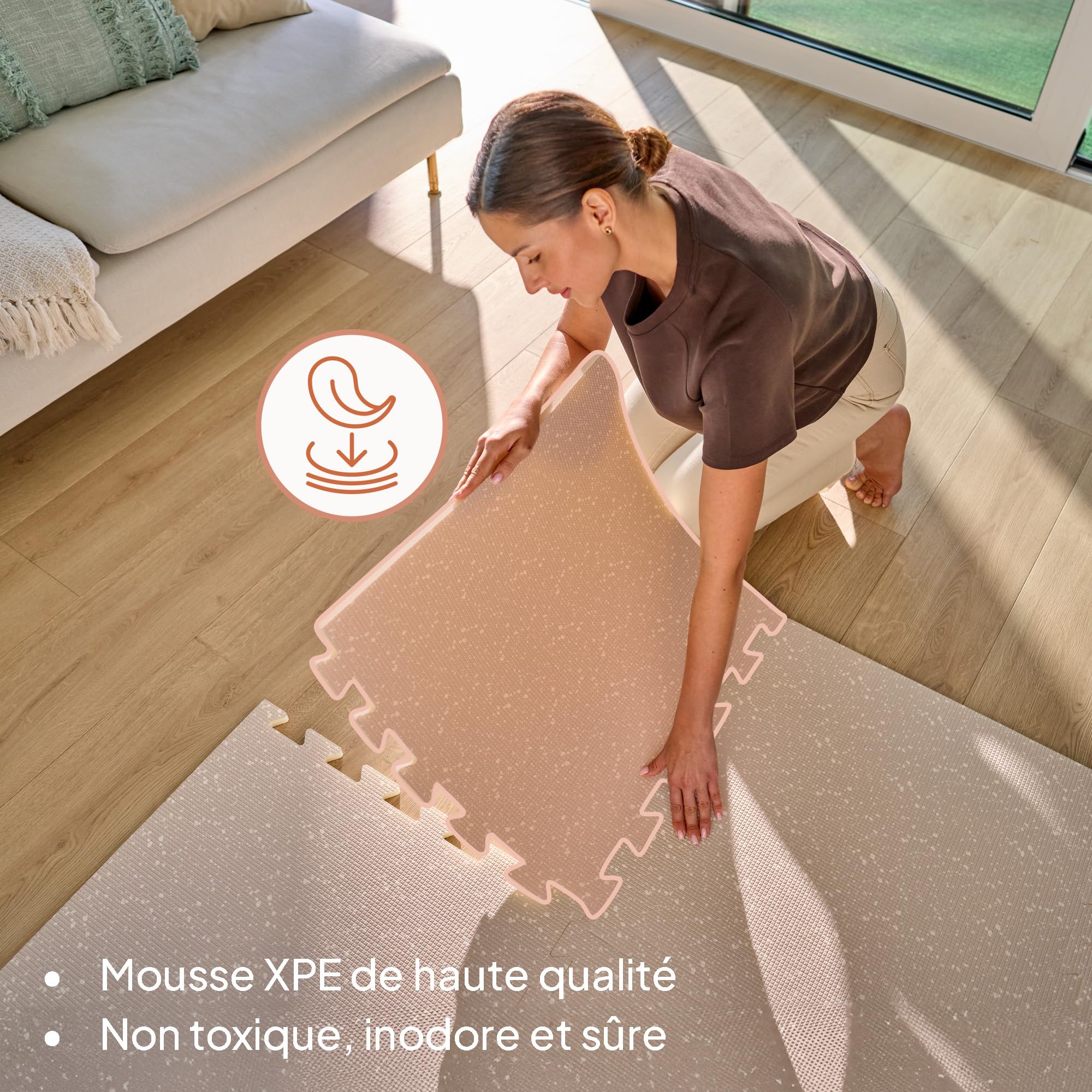 lionelo-yoka-tapis-jeu-puzzle-beige-6-pi-ces-173x116-cm-xpe image 3