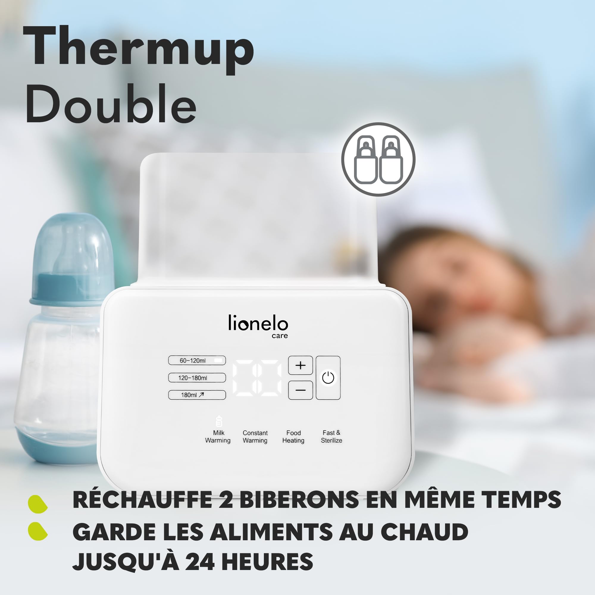 lionelo-thermup-double-chauffe-biberon-6-en-1-double image 3