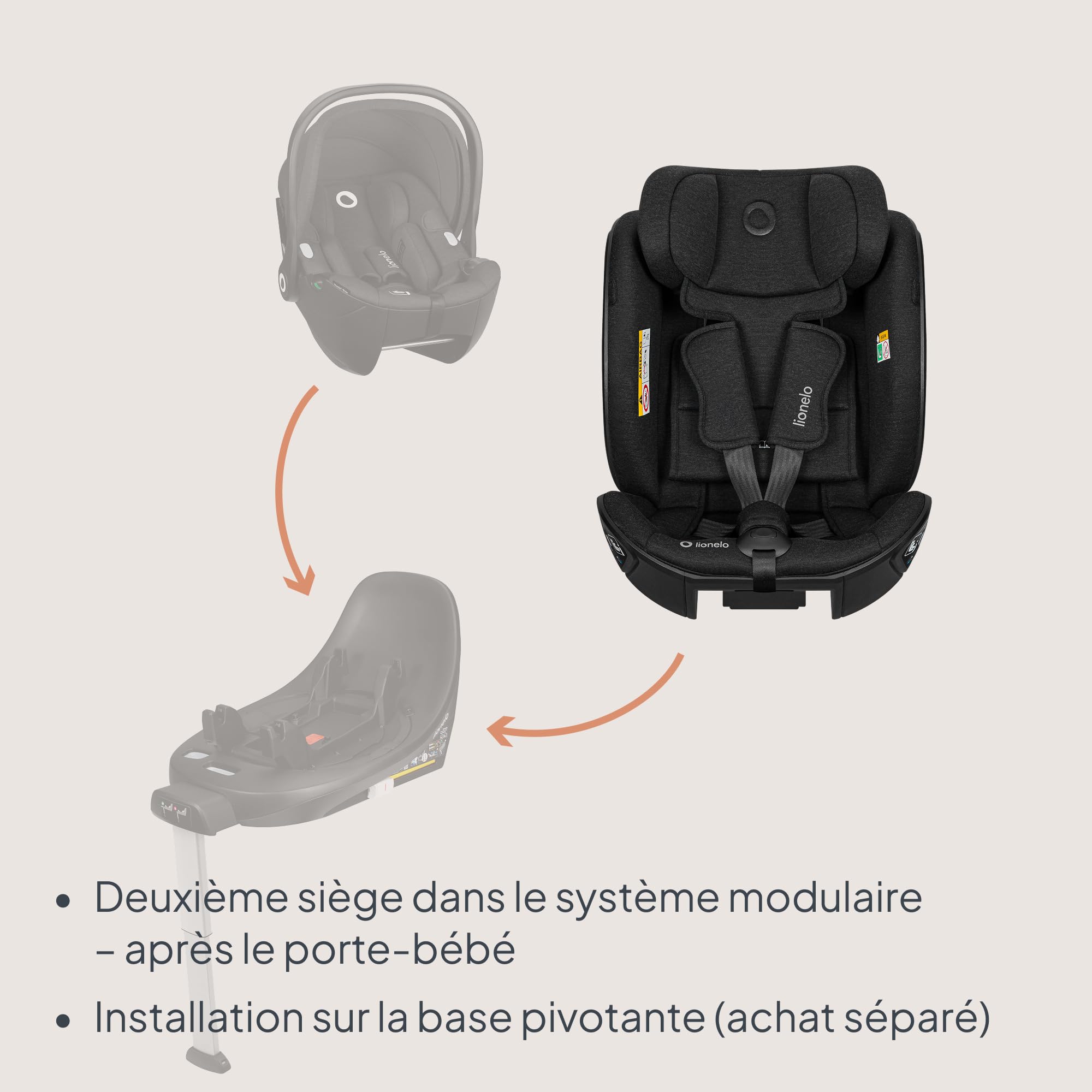 lionelo-moxie-next-i-size-si-ge-auto-40-105-cm-noir image 2