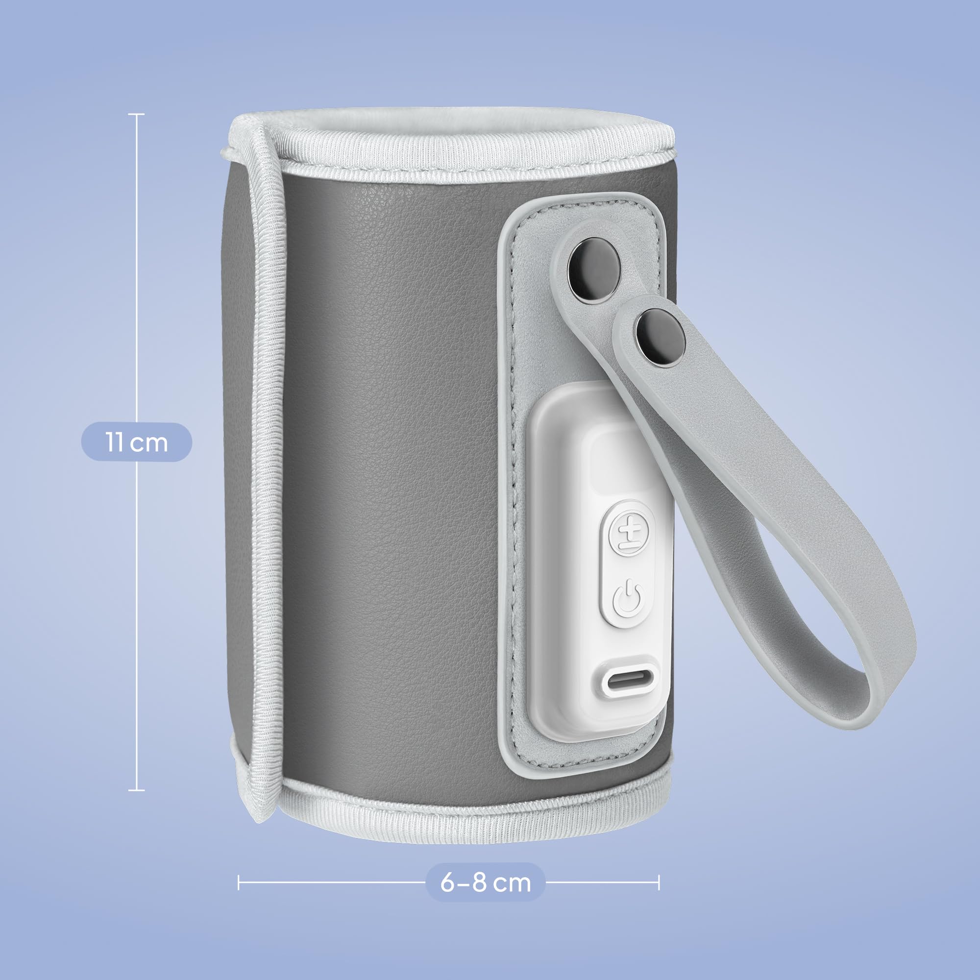 lionelo-thermup-go-chauffe-biberon-portable-gris-usb-c image 8