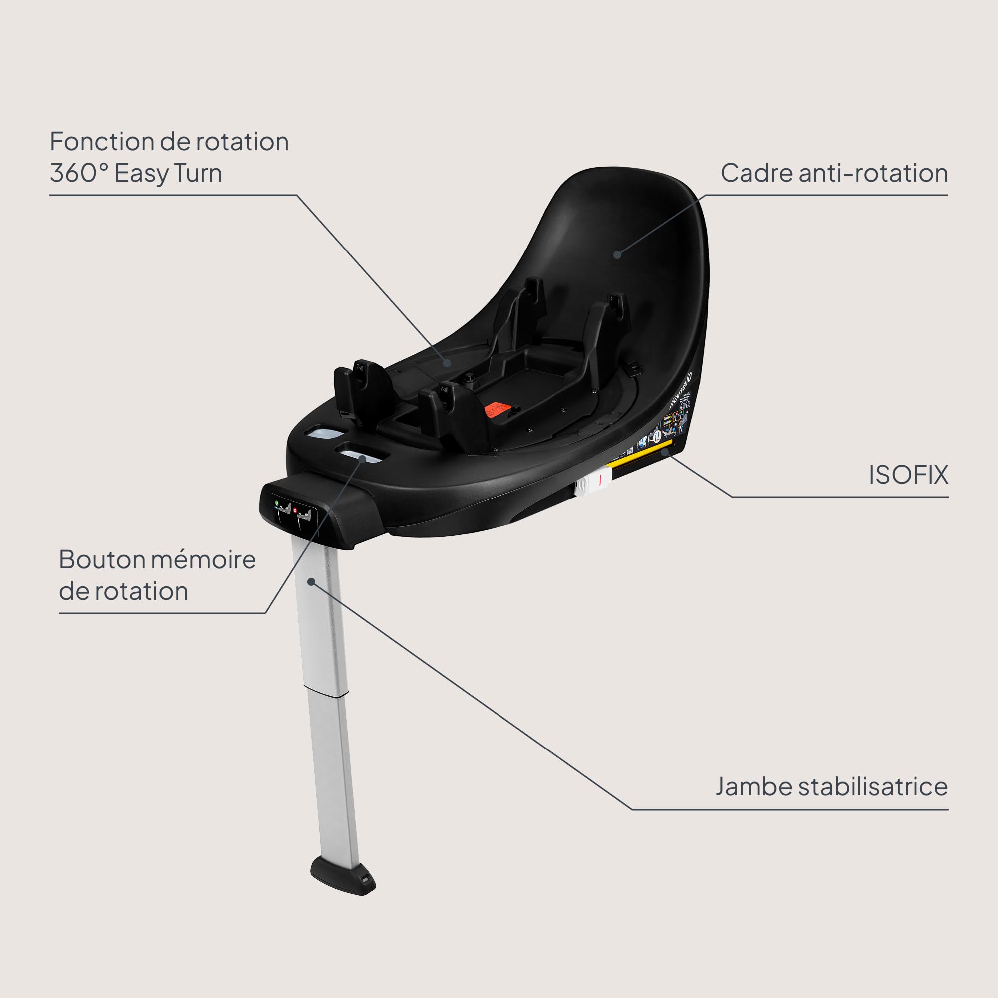 lionelo-moxie-plus-base-isofix-360-pivotante-pour-si-ge-auto image 8