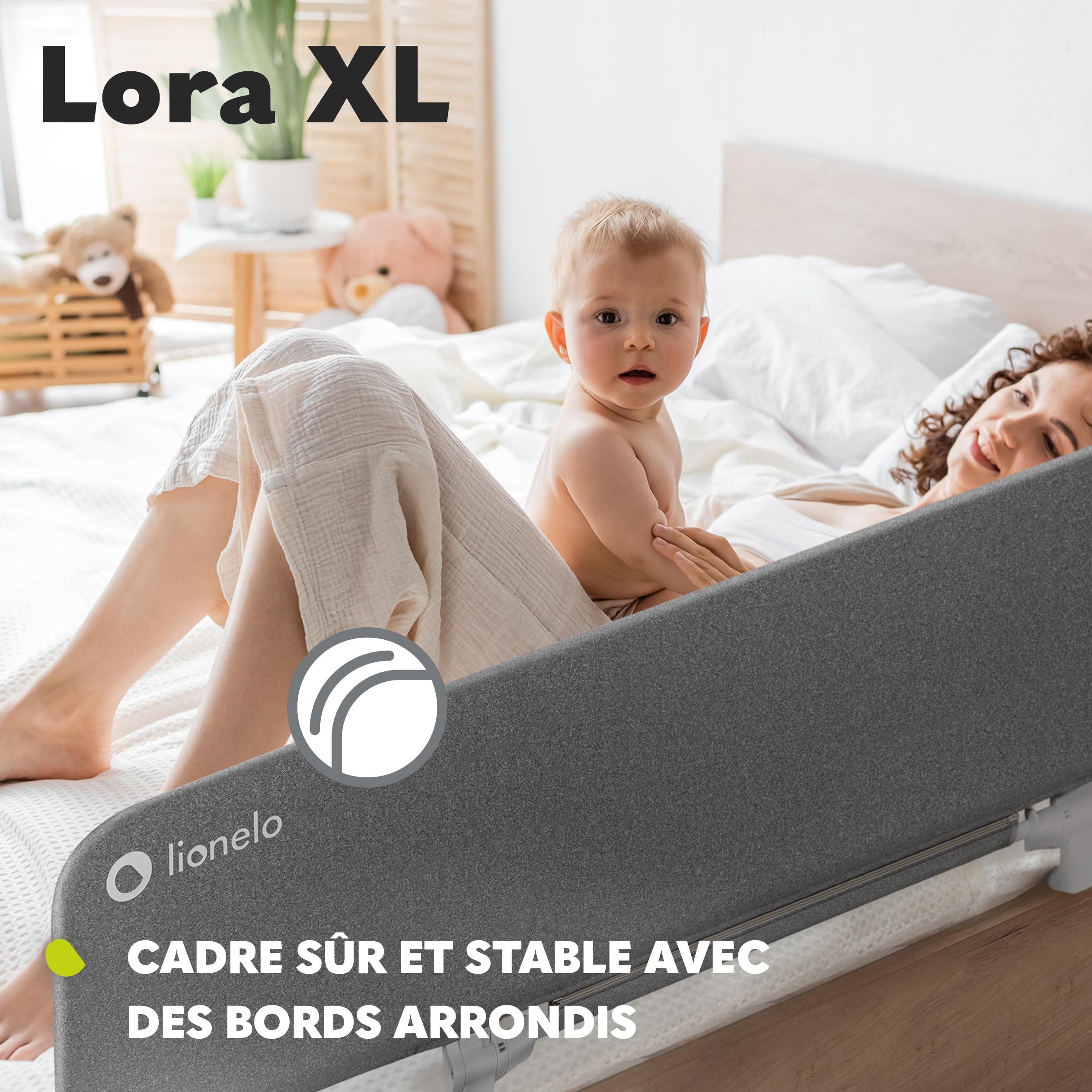 lionelo-lora-xl-barri-re-de-lit-150-cm-beige image 3