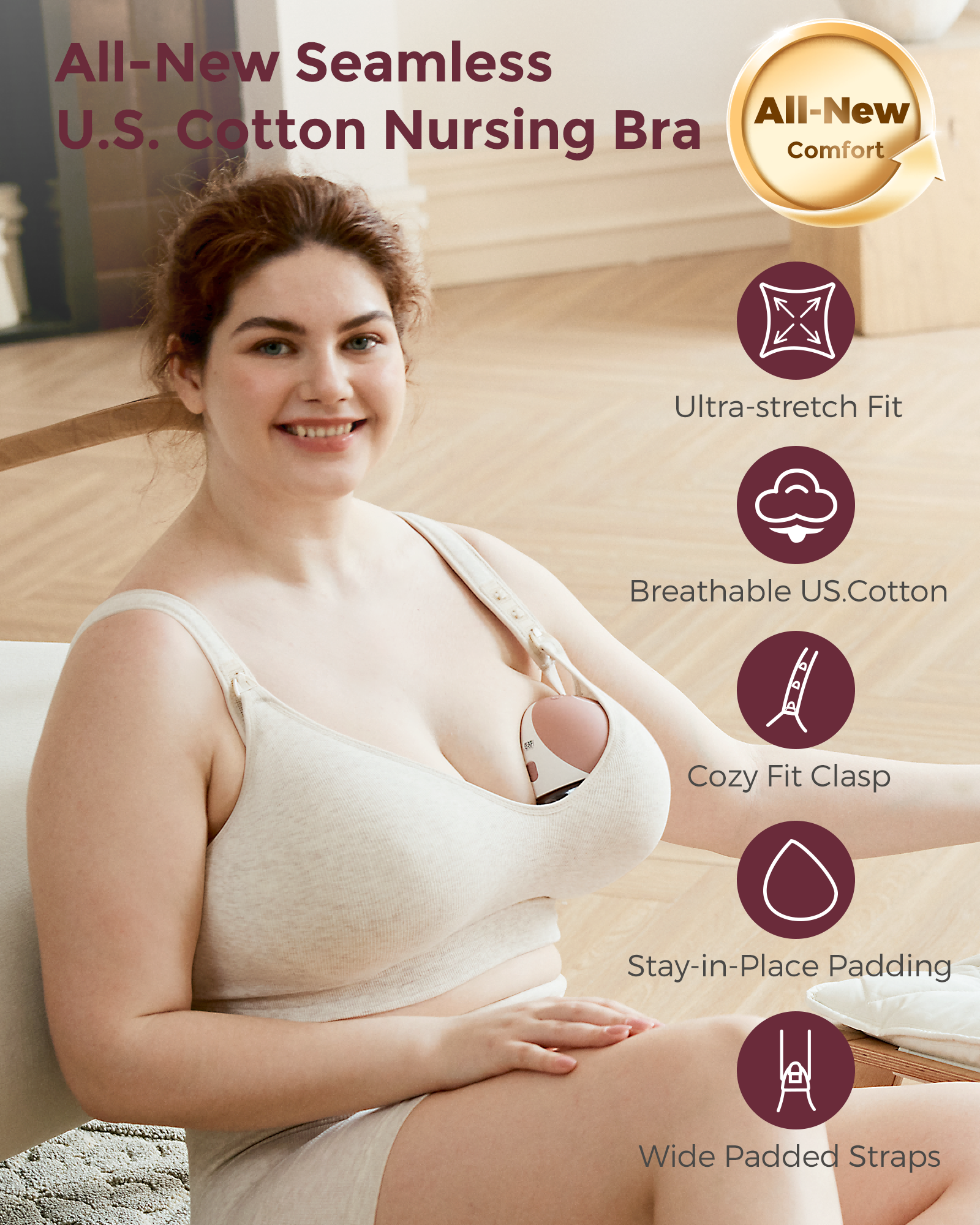momcozy-soutien-gorge-allaitement-coton-poitrine-forte-m image 4