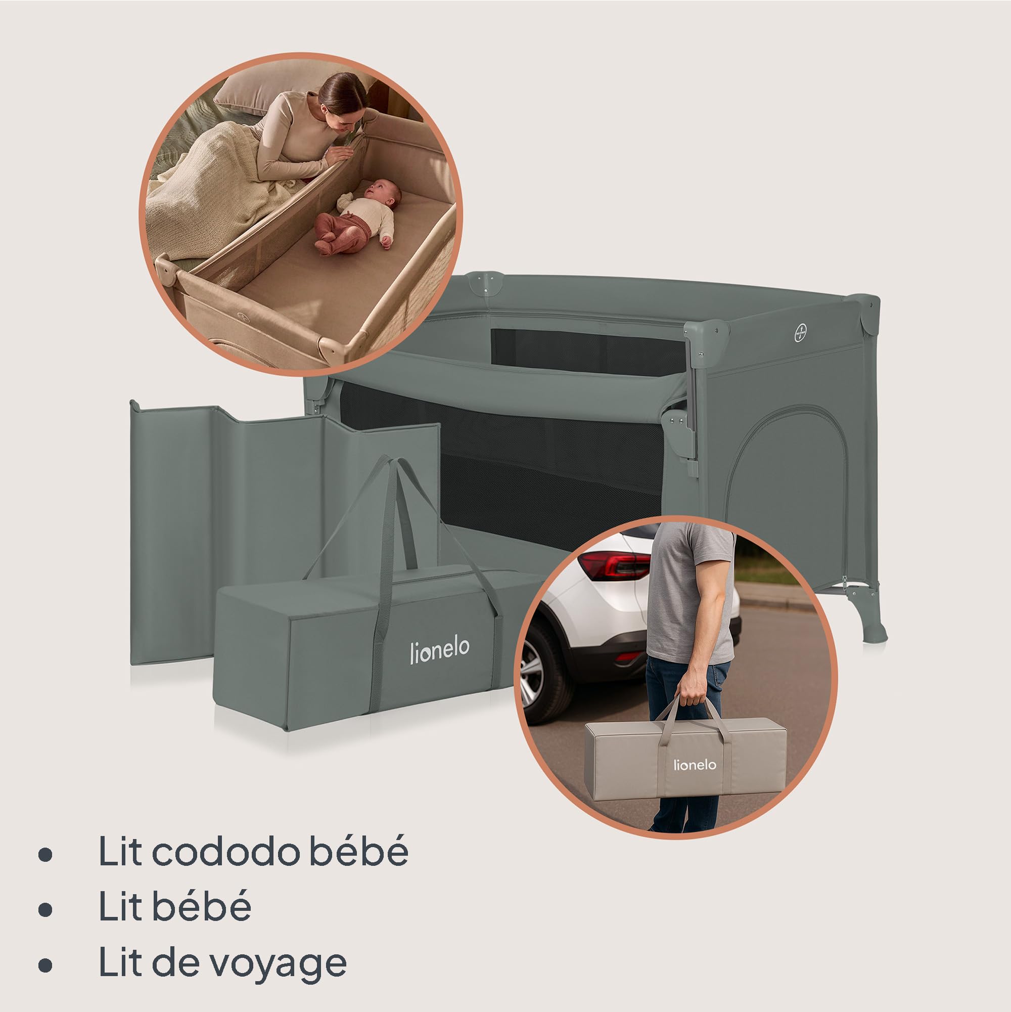 lionelo-ellen-lit-voyage-cododo-vert-3-en-1-15-kg image 3