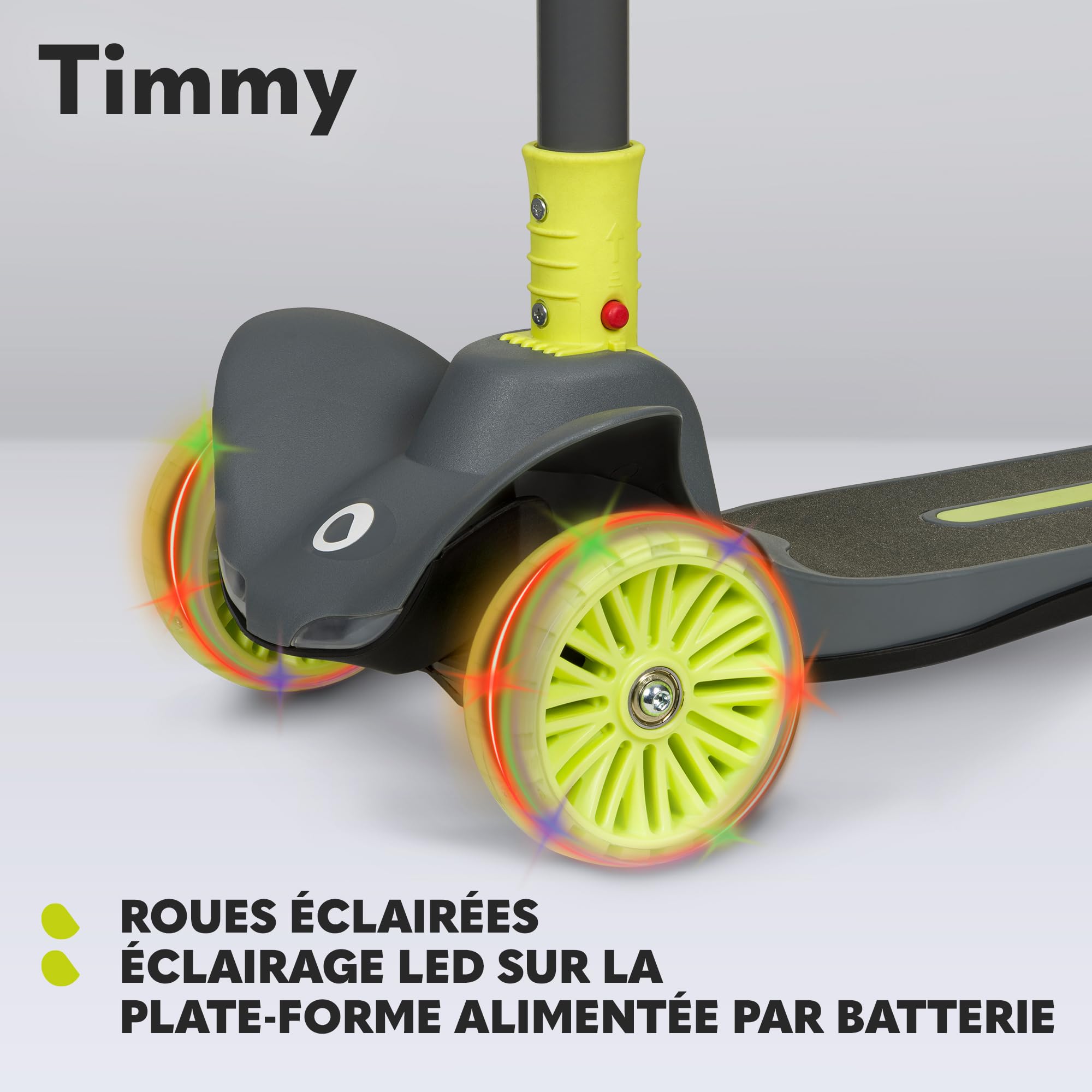 lionelo-timmy-trottinette-3-roues-lime-roues-led image 8