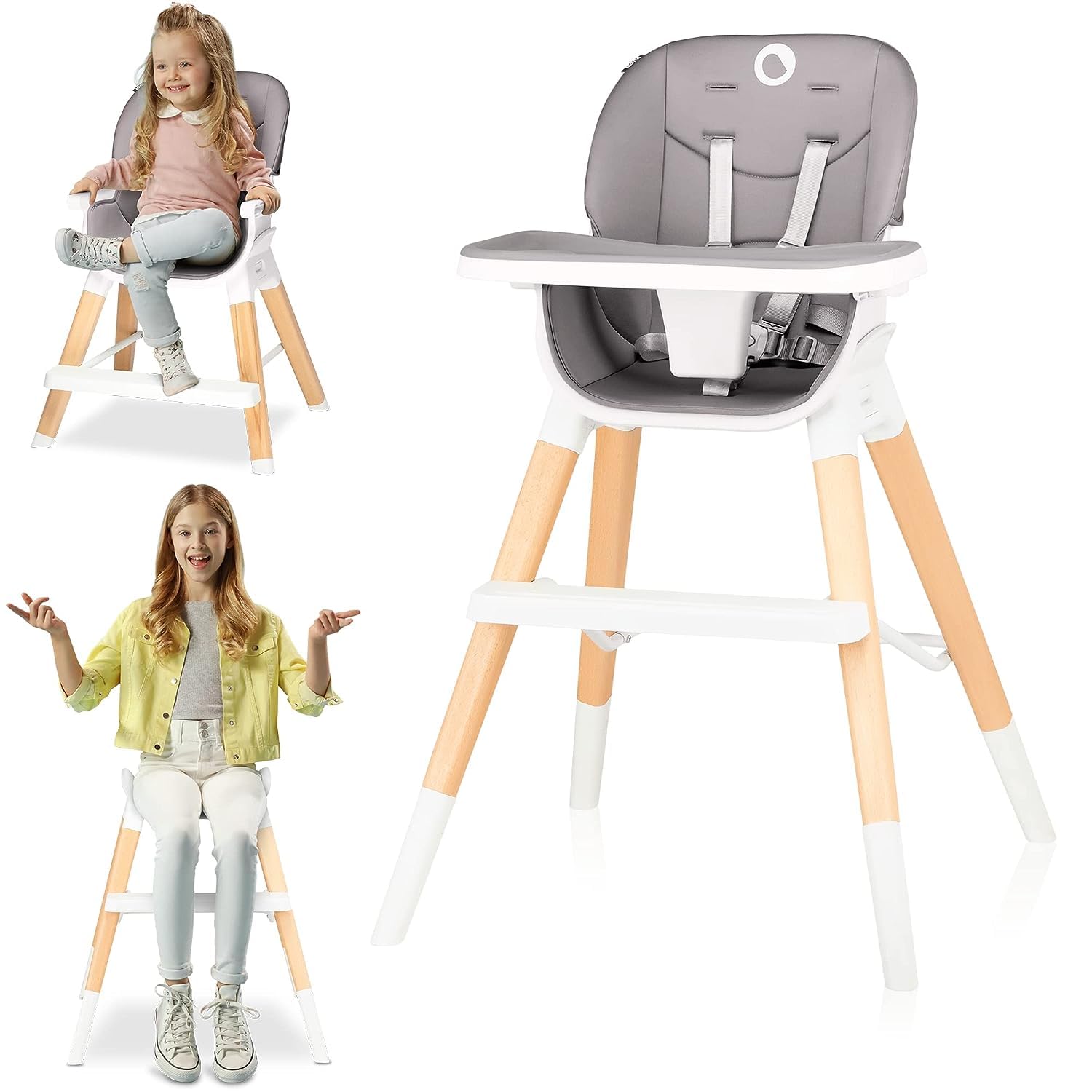 lionelo-mona-chaise-haute-volutive-4-en-1-15-kg image 1