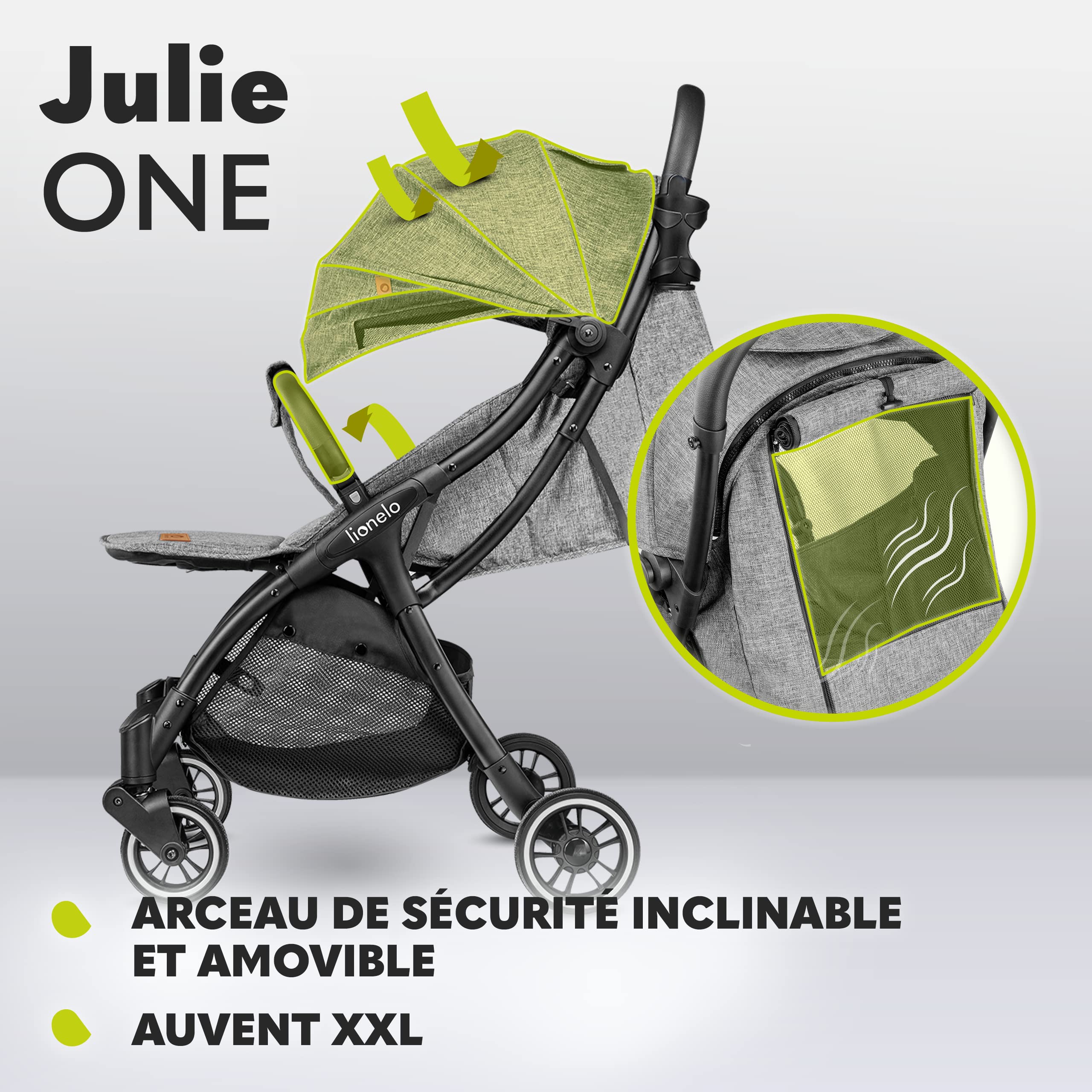 lionelo-julie-one-poussette-canne-gris-22-kg-dossier-r-glable image 8