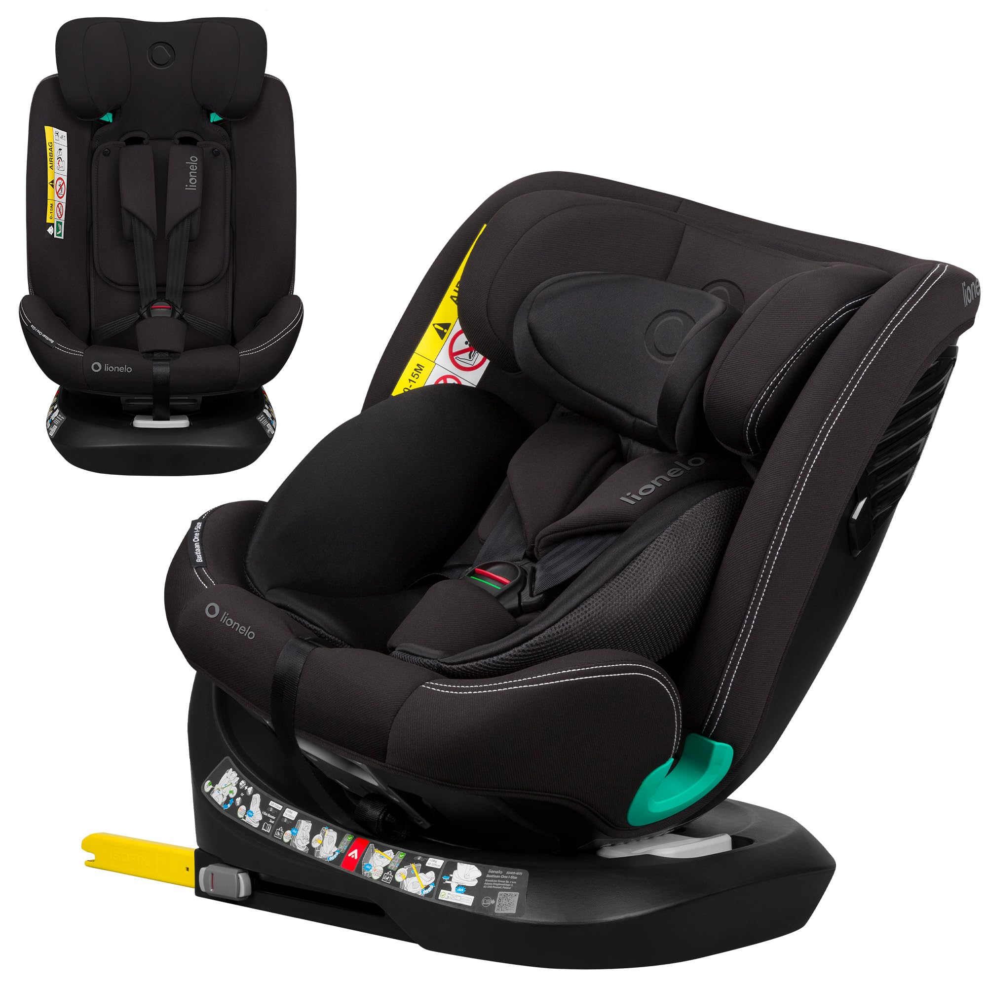 lionelo-bastiaan-one-si-ge-auto-i-size-black-carbon image 1