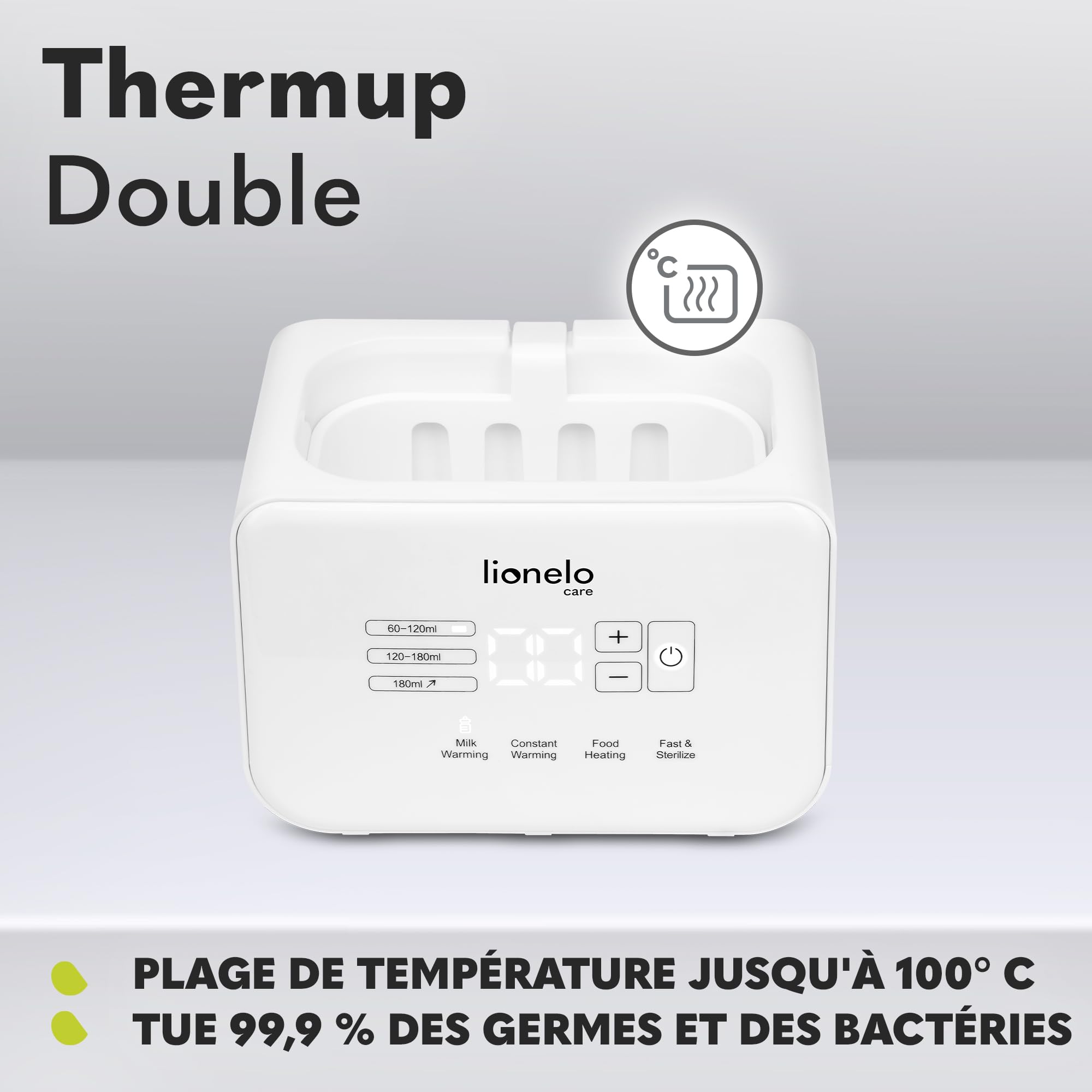 lionelo-thermup-double-chauffe-biberon-6-en-1-double image 6