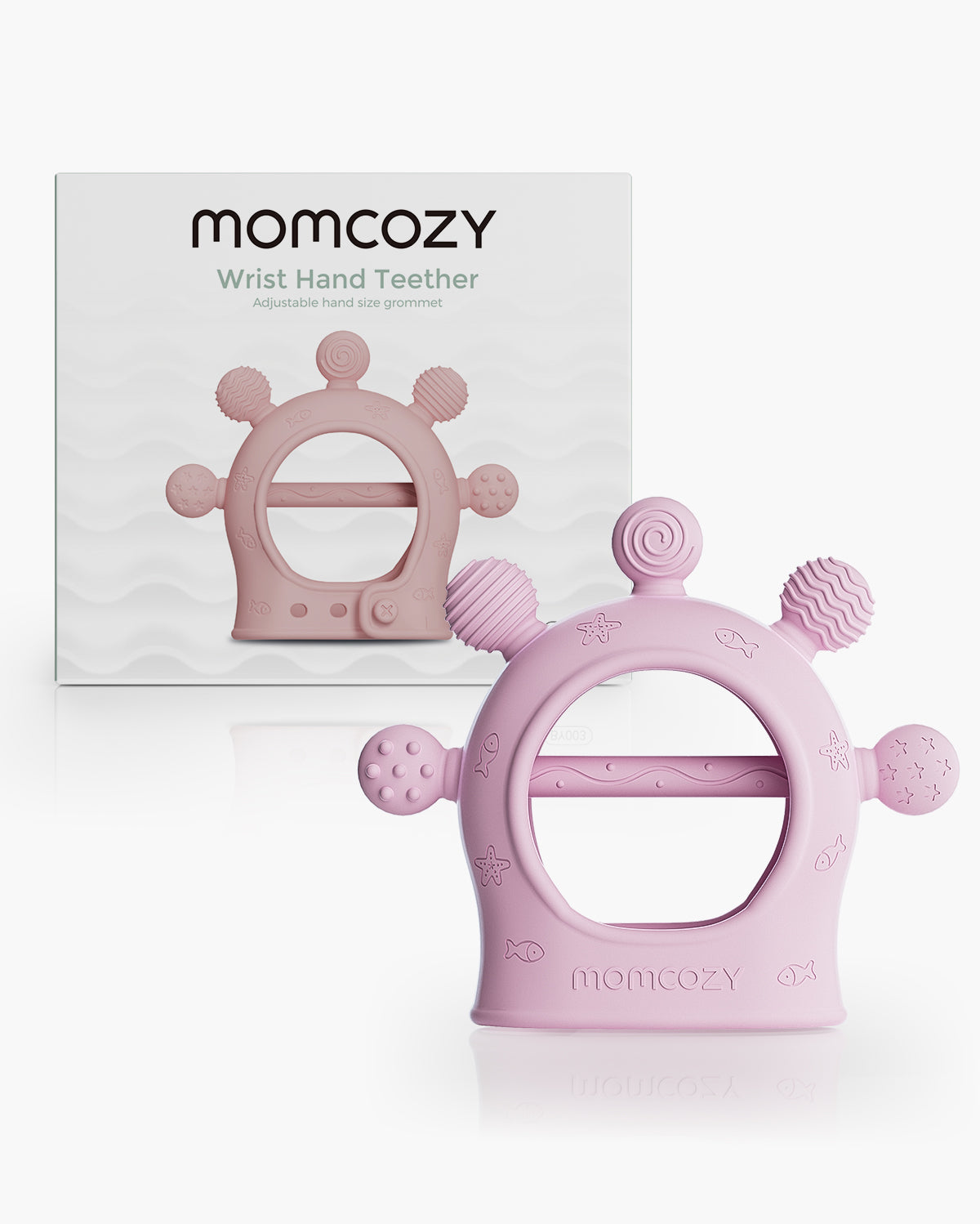 momcozy-m-series-jouets-dentition-b-b-vert-silicone image 1