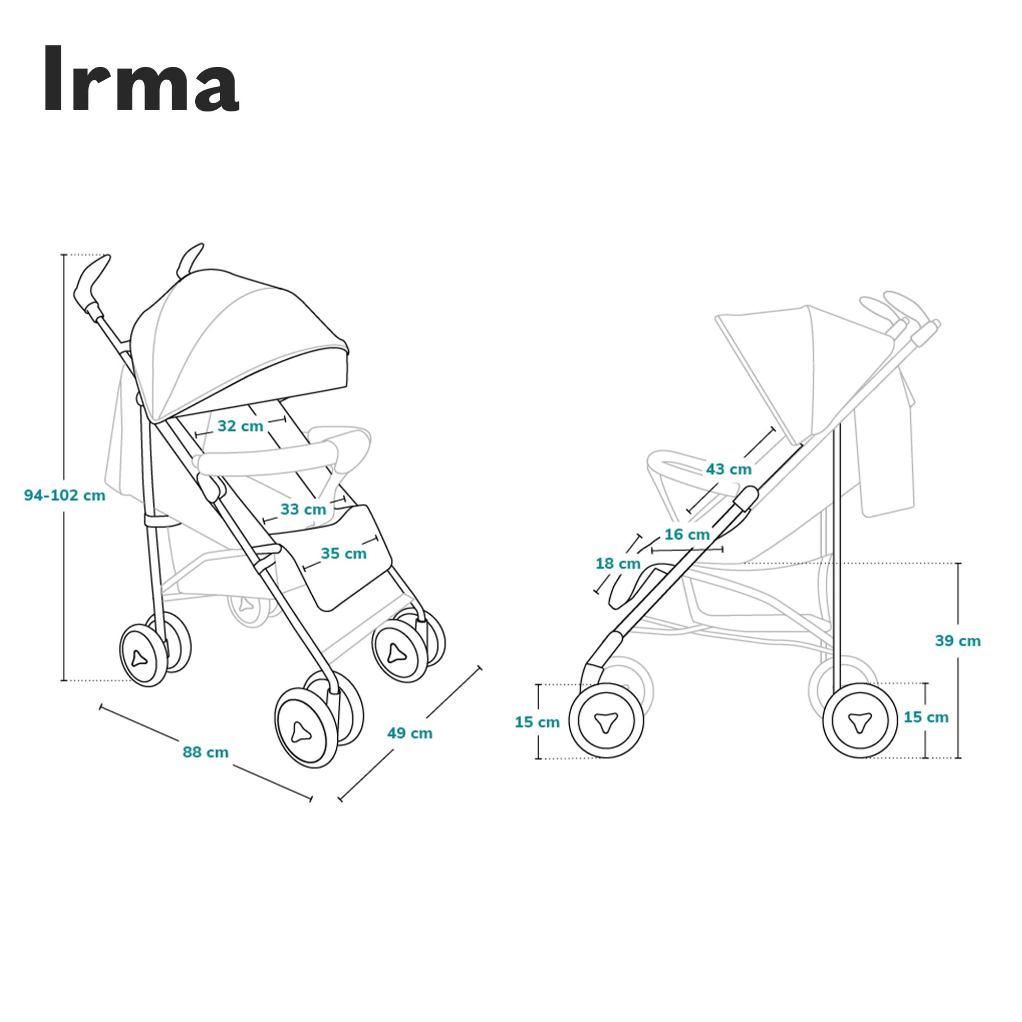 lionelo-irma-poussette-canne-l-g-re-7-kg-15-kg image 8