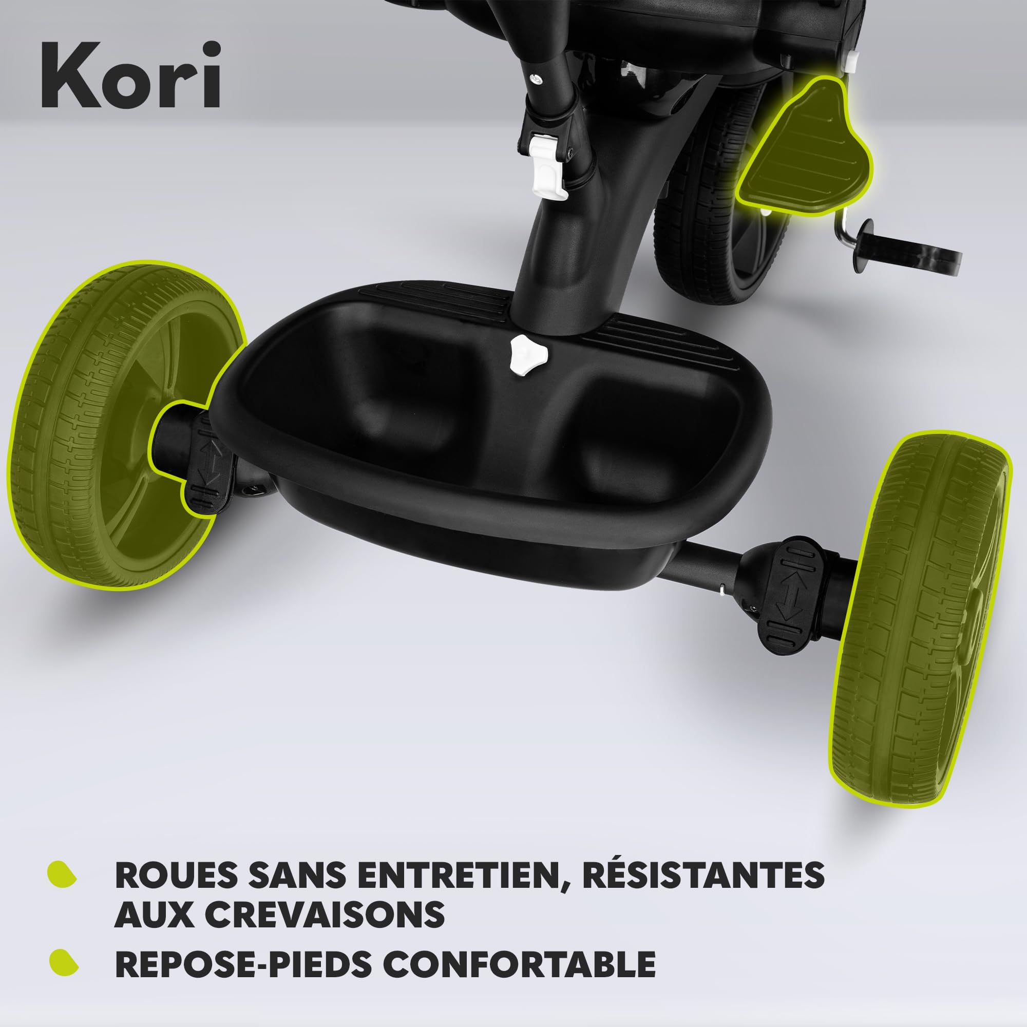 lionelo-kori-tricycle-poussette-2-en-1-meraude-18-mois image 4
