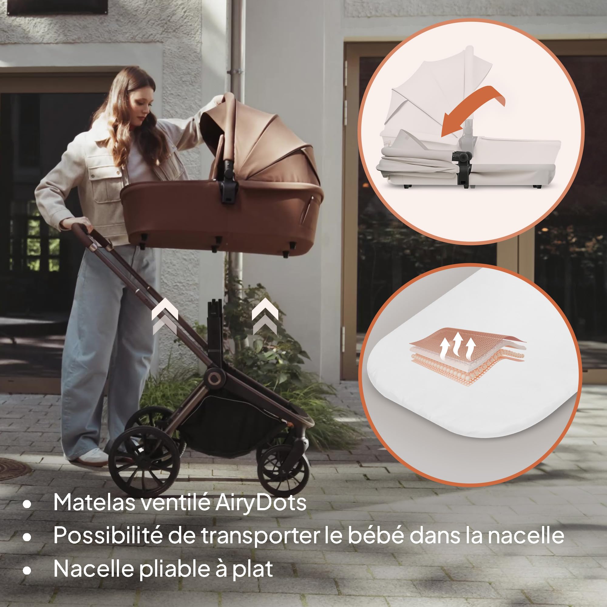 lionelo-mika-plus-2-en-1-poussette-beige-nacelle-22-kg image 6