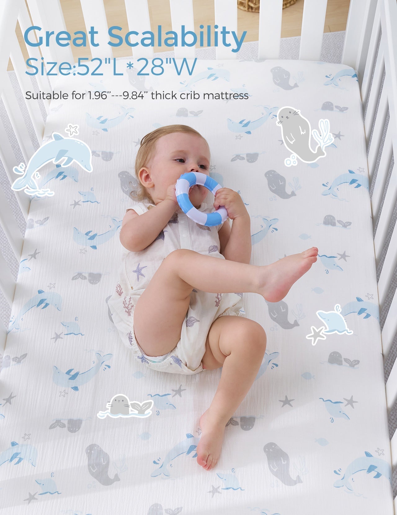 momcozy-m-drap-housse-b-b-lit-ajust-coton-52x28 image 5