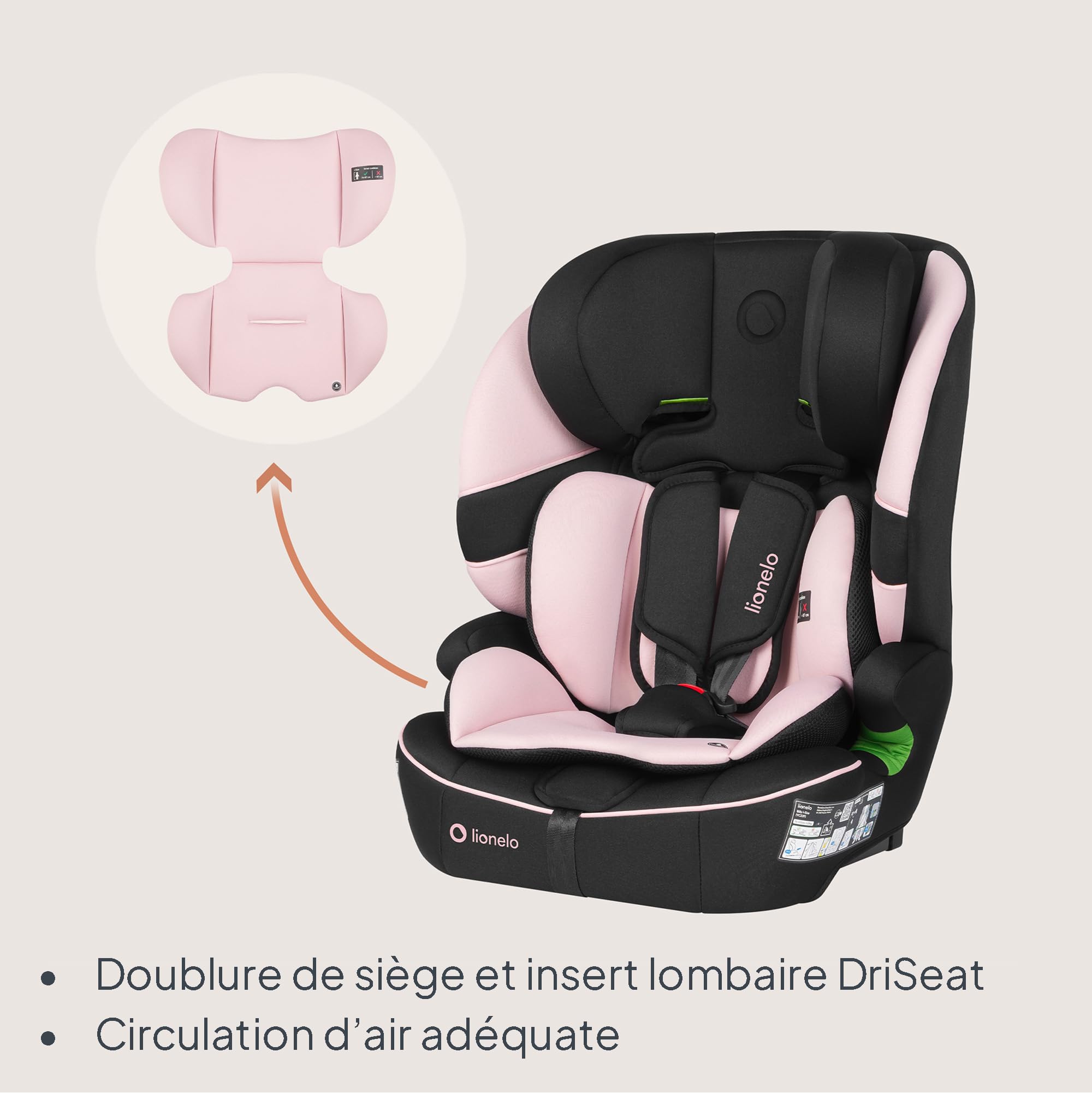 lionelo-billy-i-size-si-ge-auto-rose-76-150-cm-isofix image 5