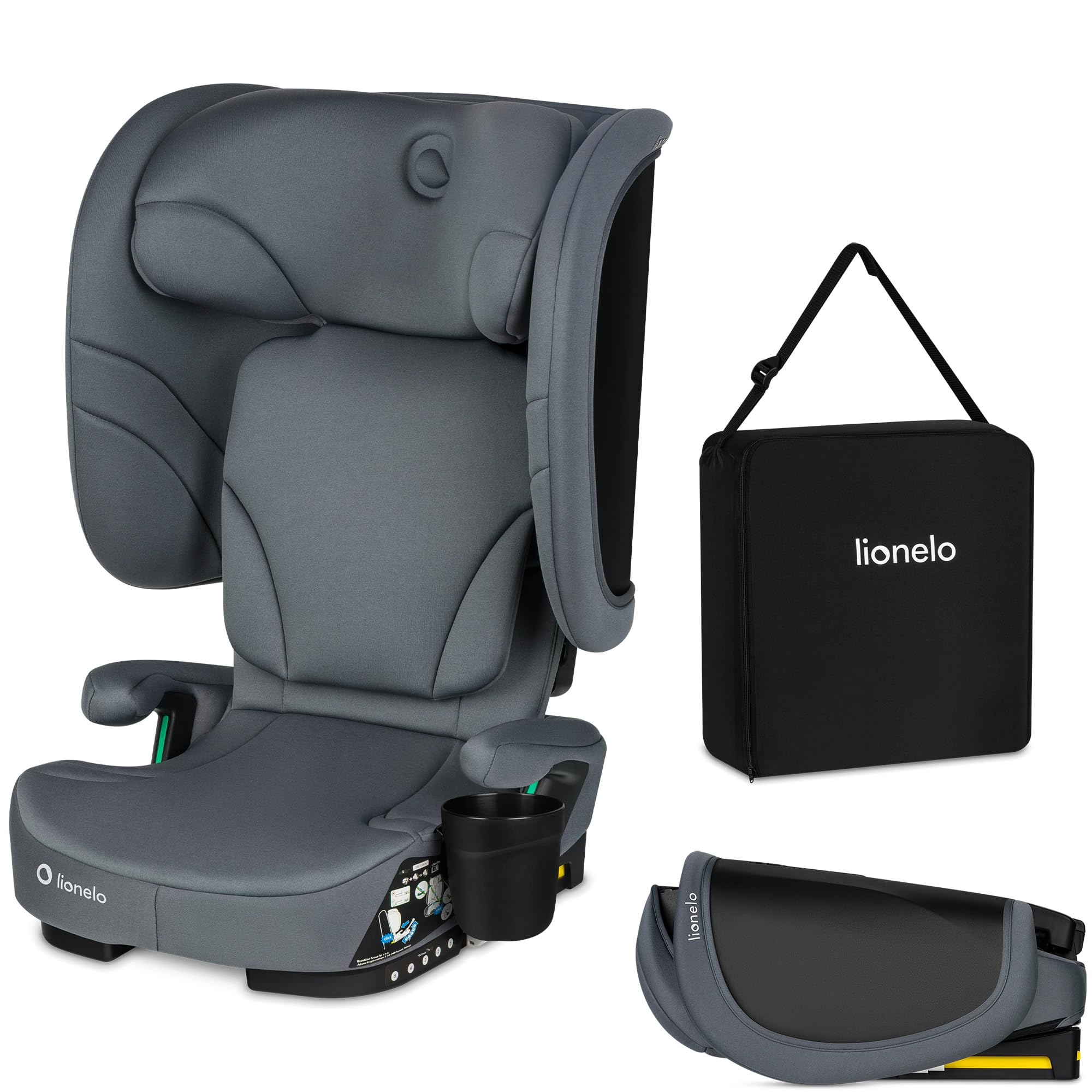 lionelo-orin-i-size-si-ge-auto-gris-100-150-cm-isofix image 1