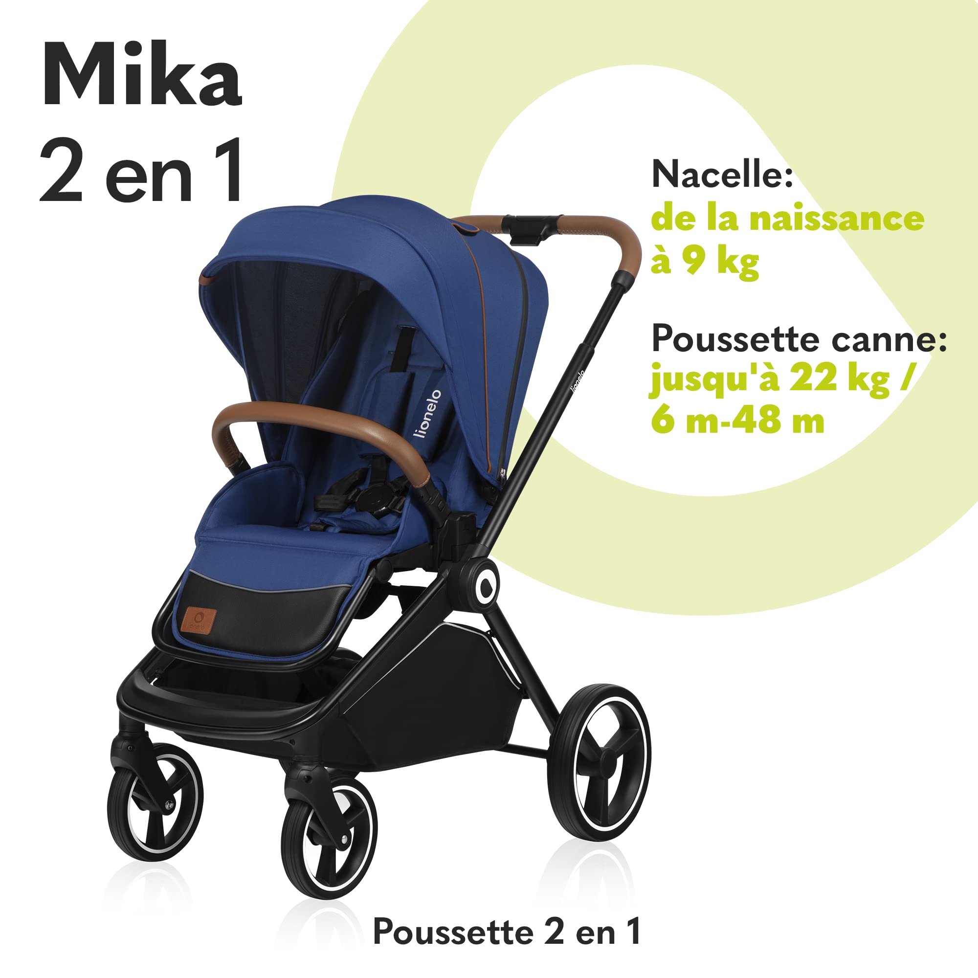 lionelo-mika-poussette-b-b-2en1-bleue-nacelle-r-versible image 2