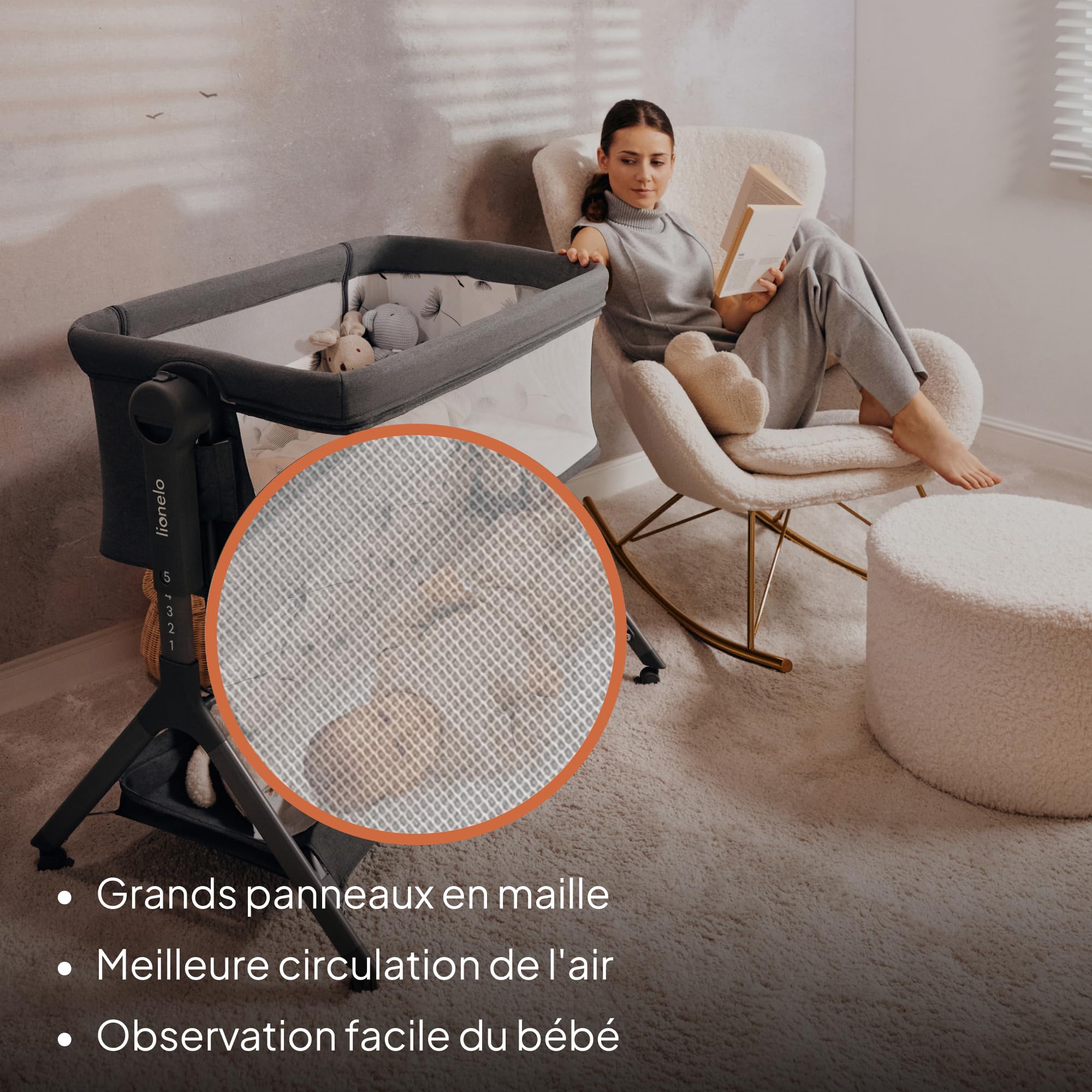 lionelo-leonie-plus-lit-cododo-3-en-1-beige-102x67-cm image 4