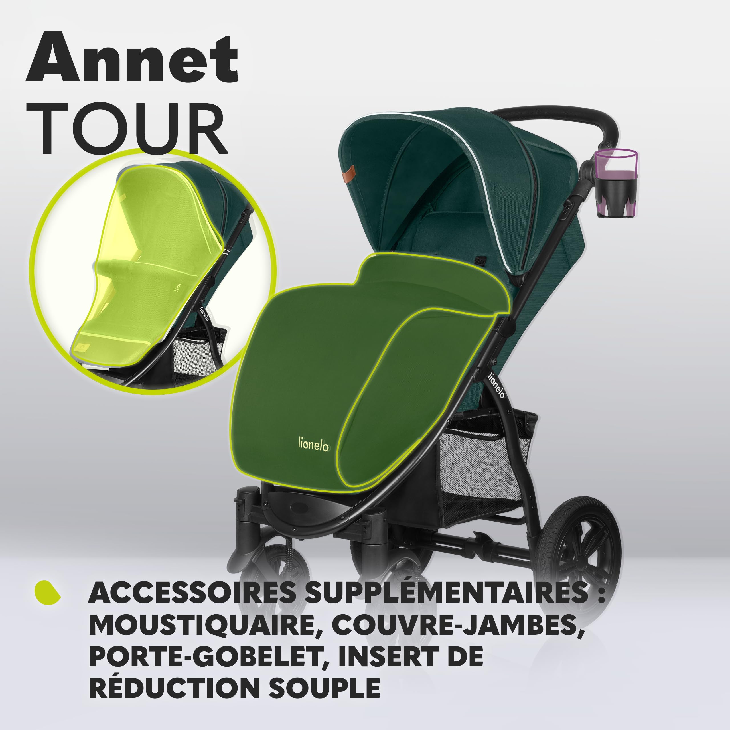 lionelo-annet-tour-poussette-canne-vert-22-kg image 7
