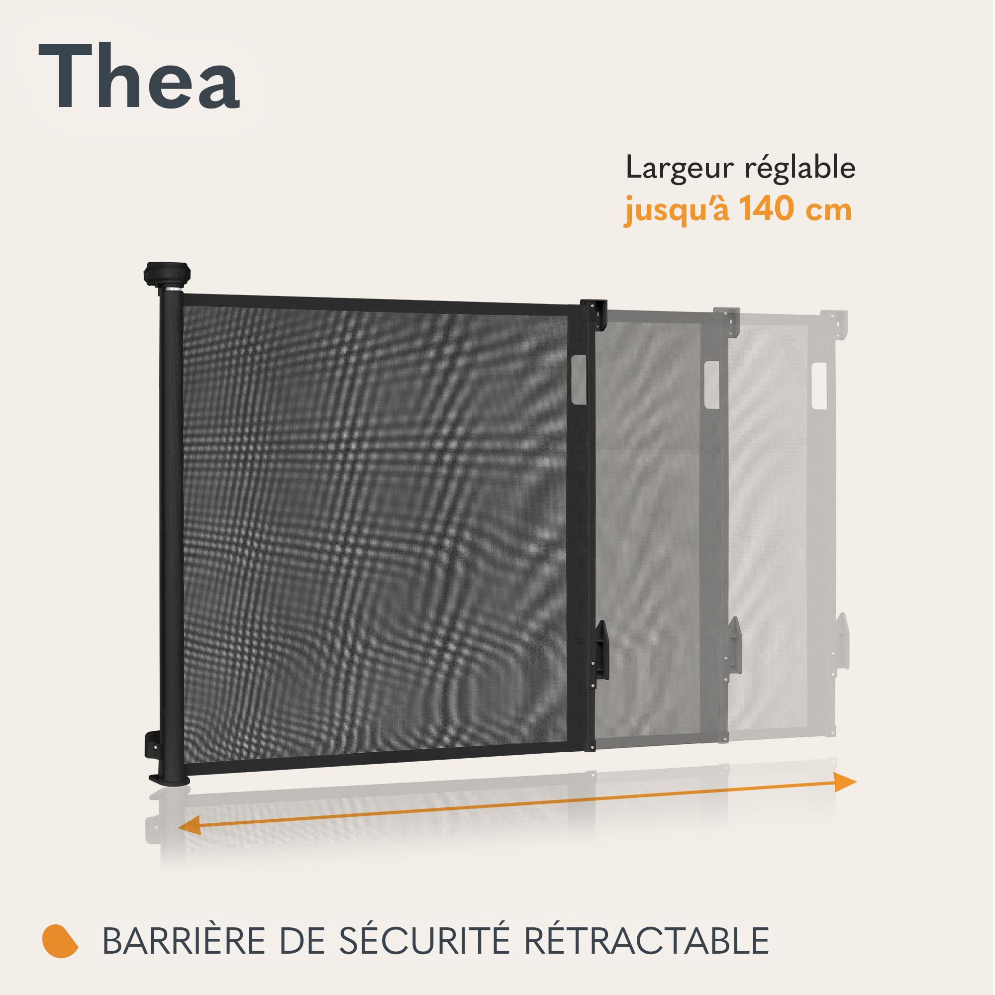 lionelo-thea-barri-re-s-curit-r-tractable-140-cm-noir image 2