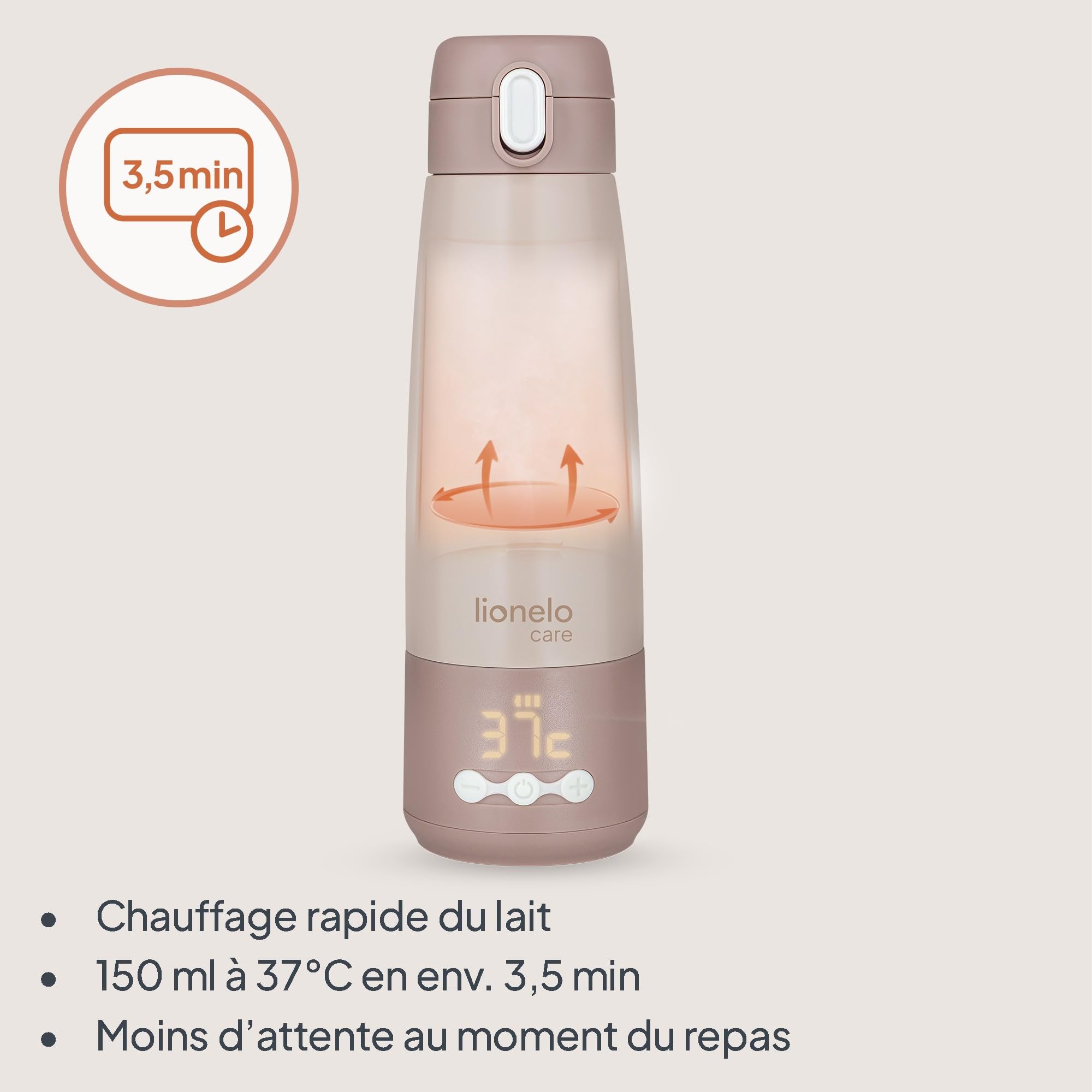 lionelo-thermup-bottle-chauffe-biberon-350-ml-5-temp-ratures image 2
