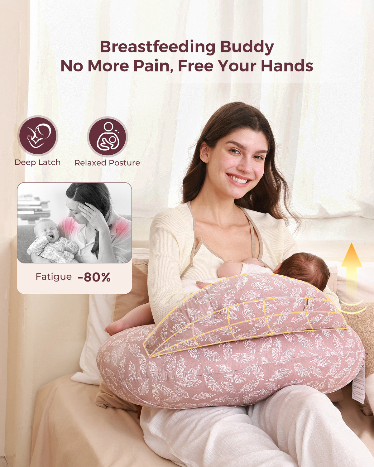 momcozy-m-series-oreiller-allaitement-original-coussin-gris image 8