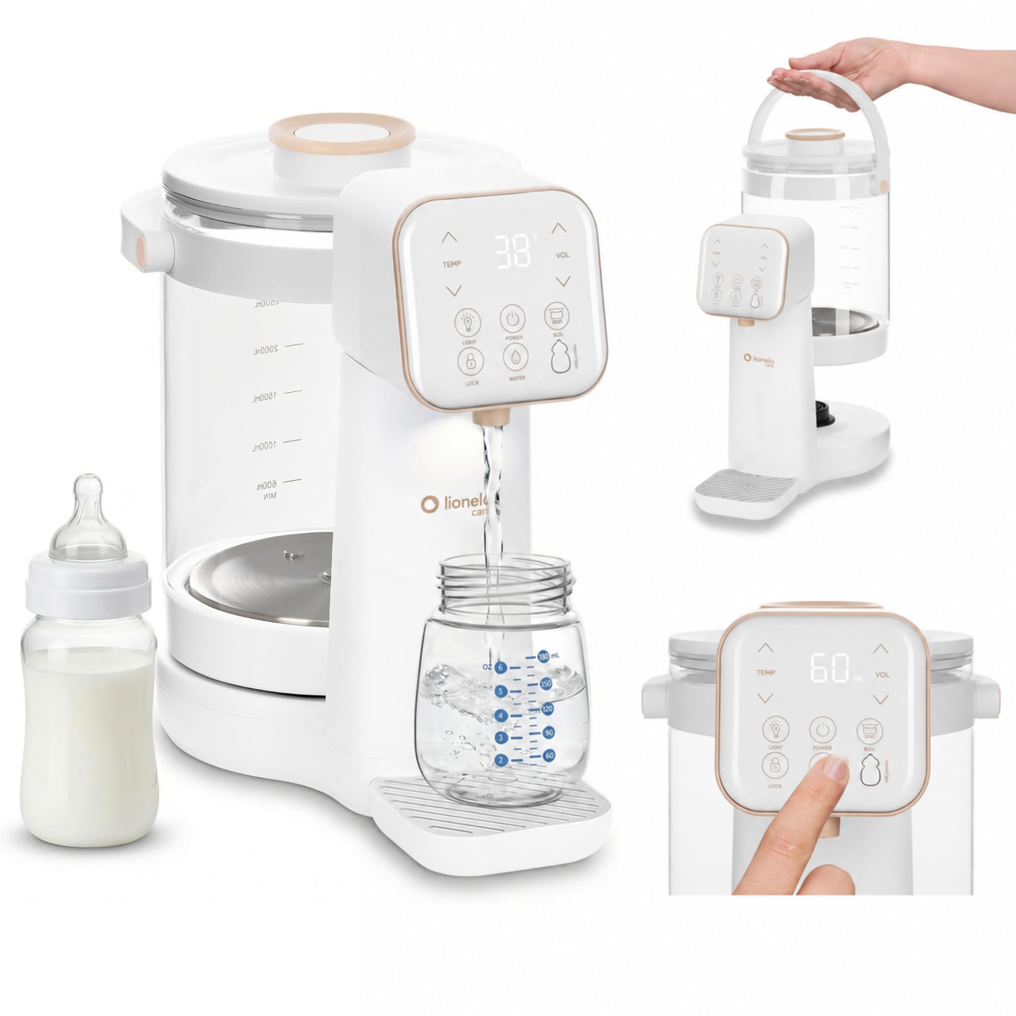 lionelo-babypresto-2-0-pr-parateur-biberon-3-l-uv image 1