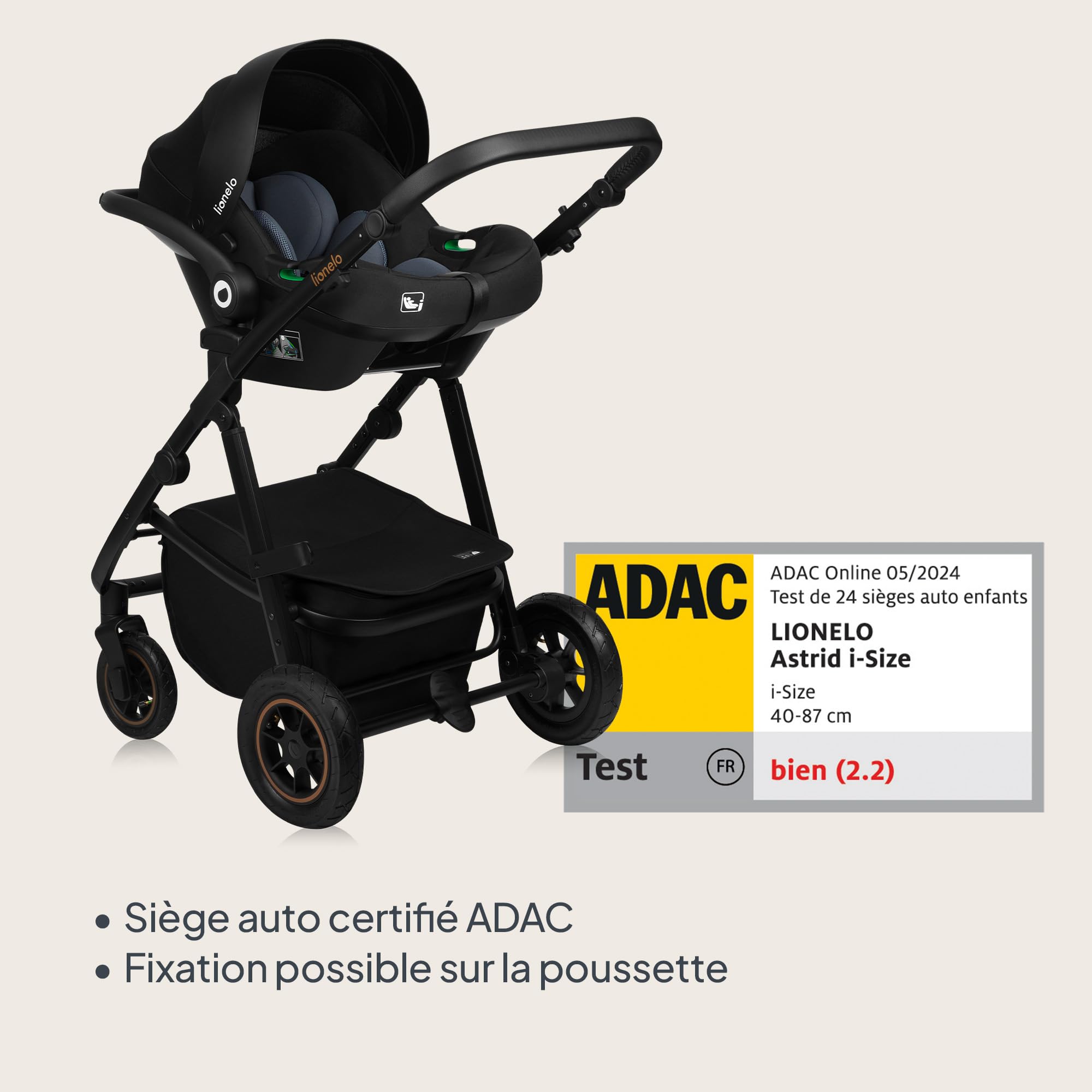lionelo-amber-plus-poussette-3-en-1-verte-22-kg image 6