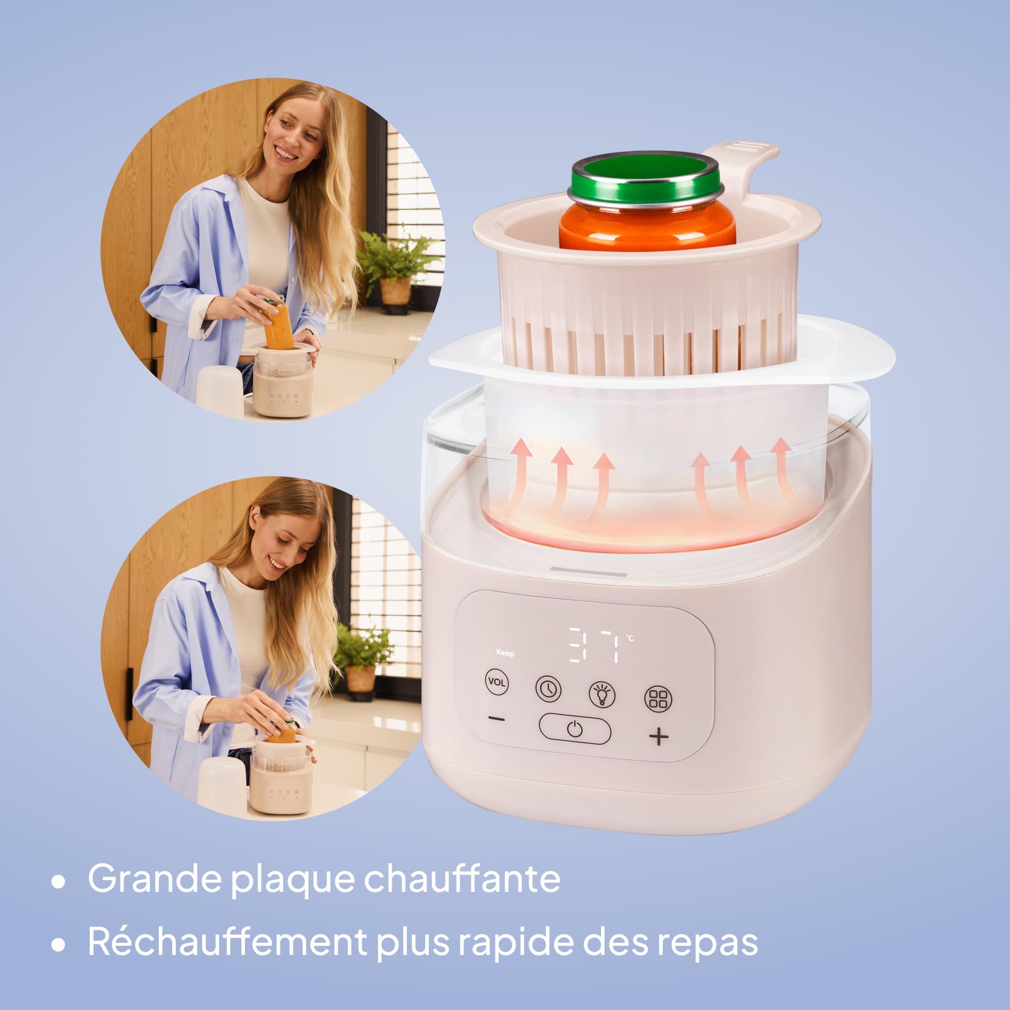 lionelo-thermup-4-0-chauffe-biberon-6-en-1-beige-400-w image 4