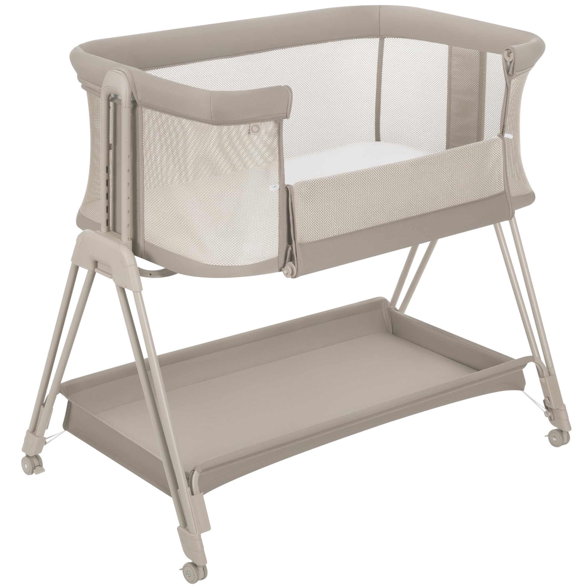 lionelo-luna-lit-cododo-beige-avec-matelas-r-glable image 1