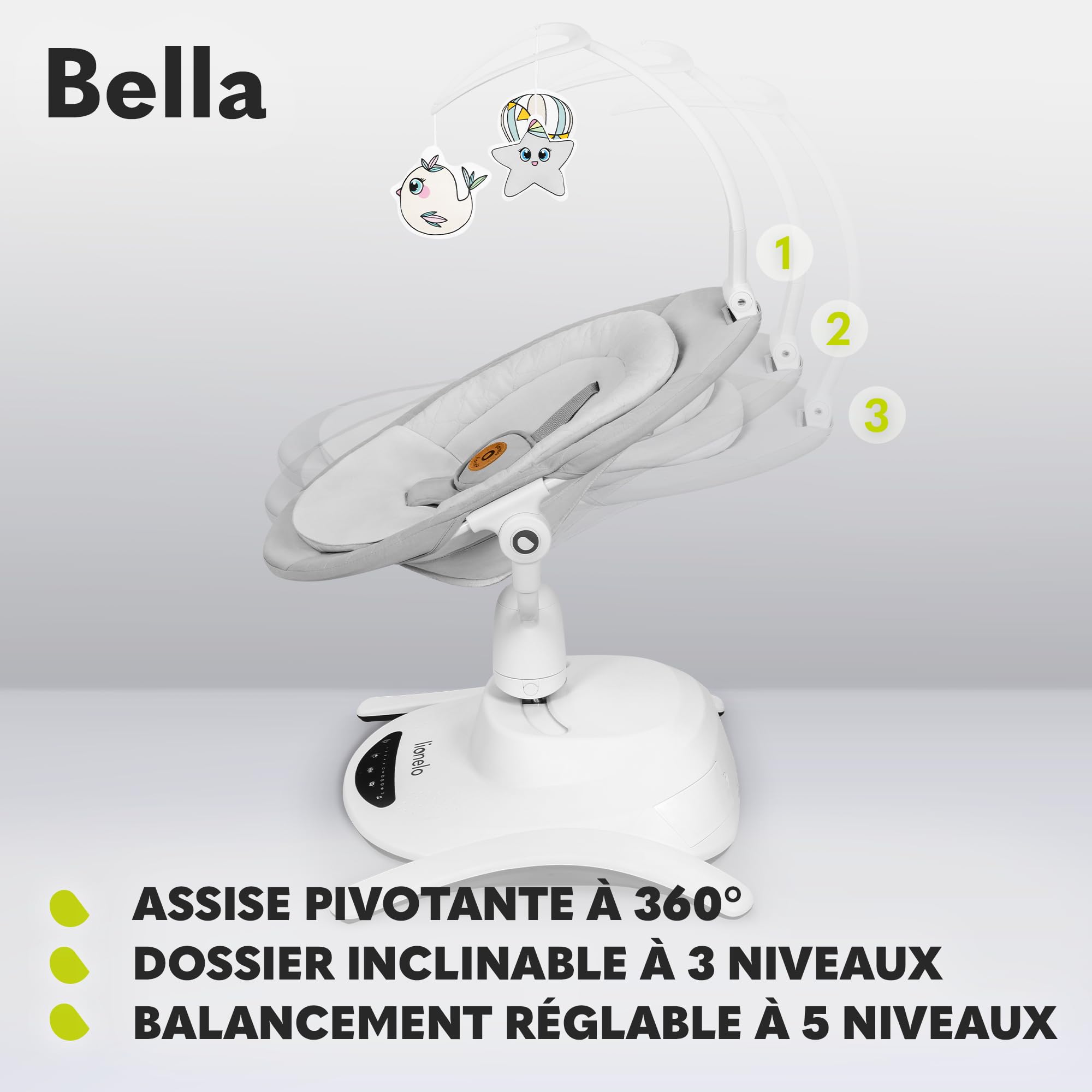 lionelo-bella-balancelle-lectrique-360-9-kg image 3
