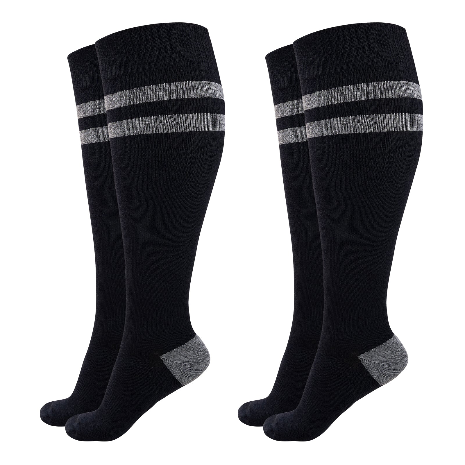 momcozy-m-series-chaussettes-compression-femme-gris-rose image 2