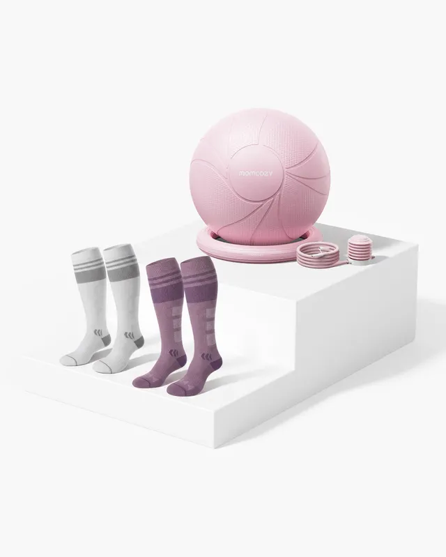 momcozy-m-series-ballon-grossesse-chaussettes-rose-taille-s image 1