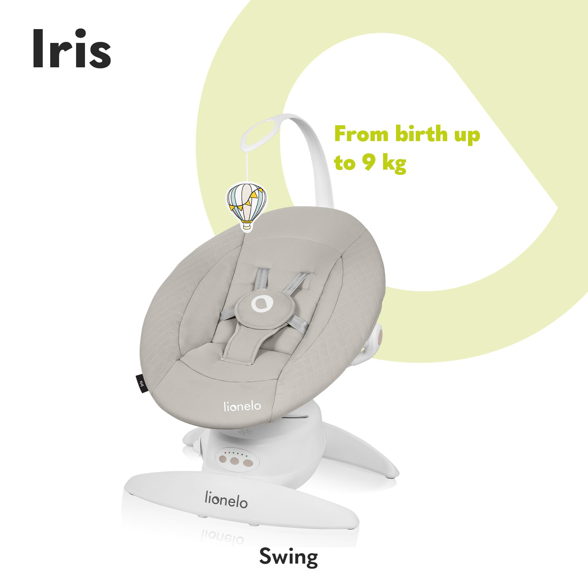 lionelo-iris-transat-balancelle-lectrique-beige-9-kg image 2