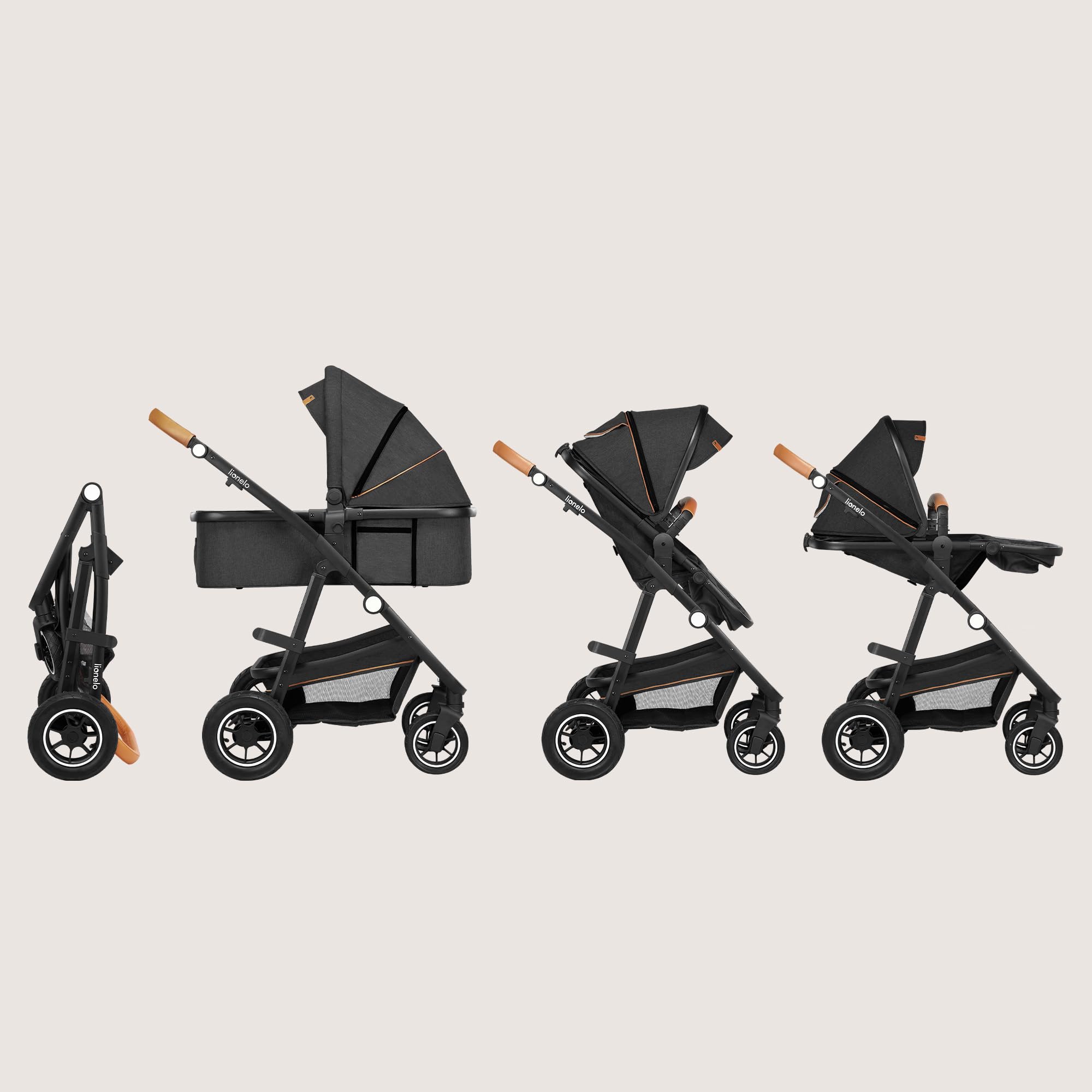 lionelo-amber-poussette-2-en-1-nacelle-graphite image 8