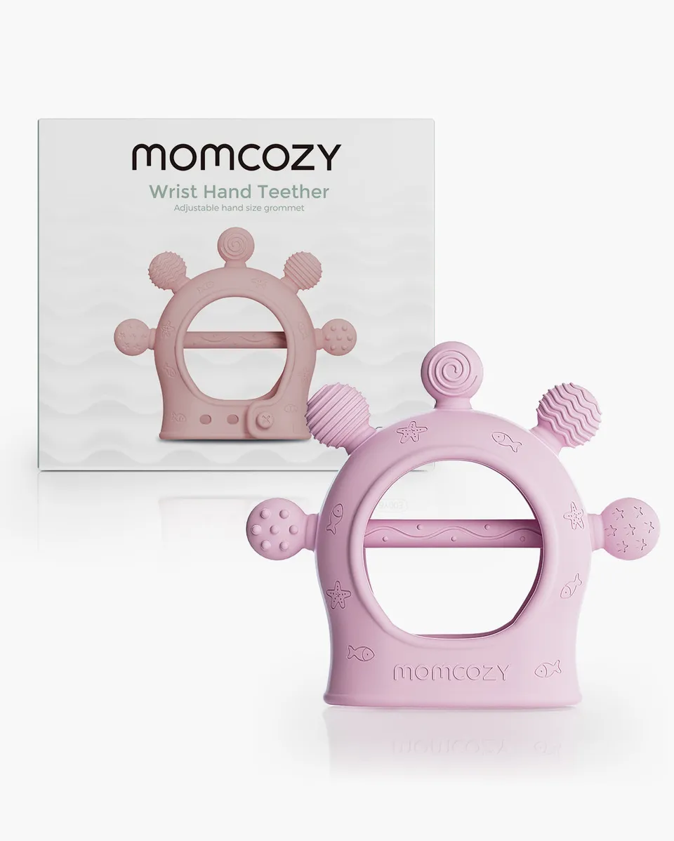 momcozy-m-series-jouets-dentition-b-b-vert-silicone image 1