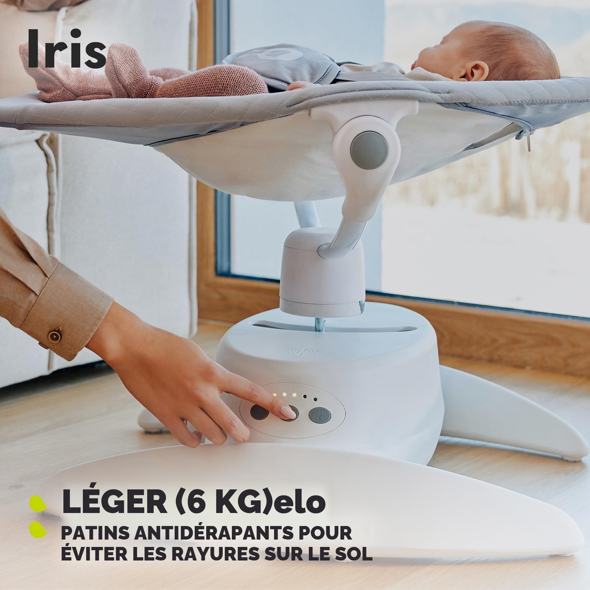 lionelo-iris-transat-balancelle-lectrique-360-9-kg-5-vitesses image 8
