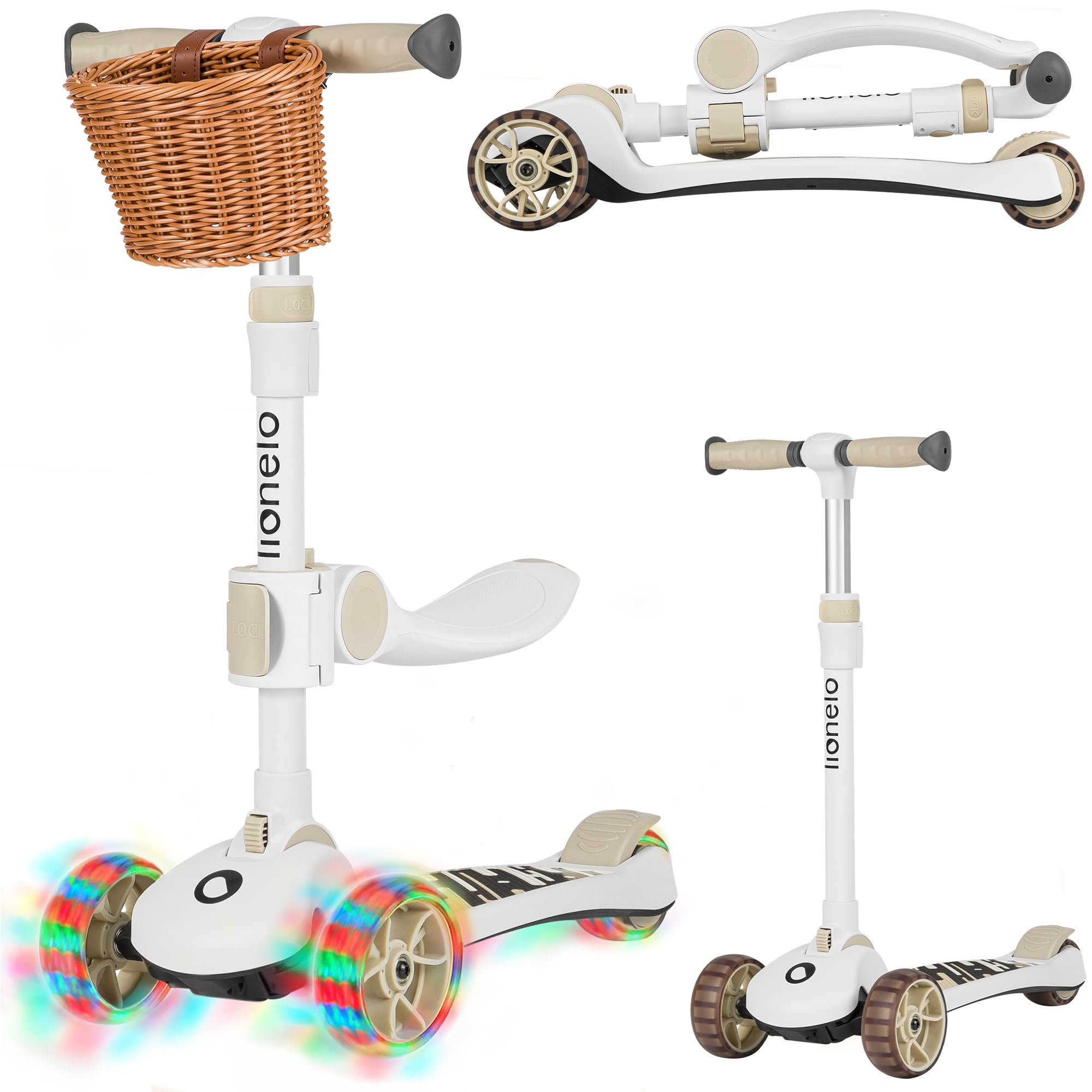 lionelo-franky-trottinette-2-en-1-beige-roues-led-d-s-1-an image 1